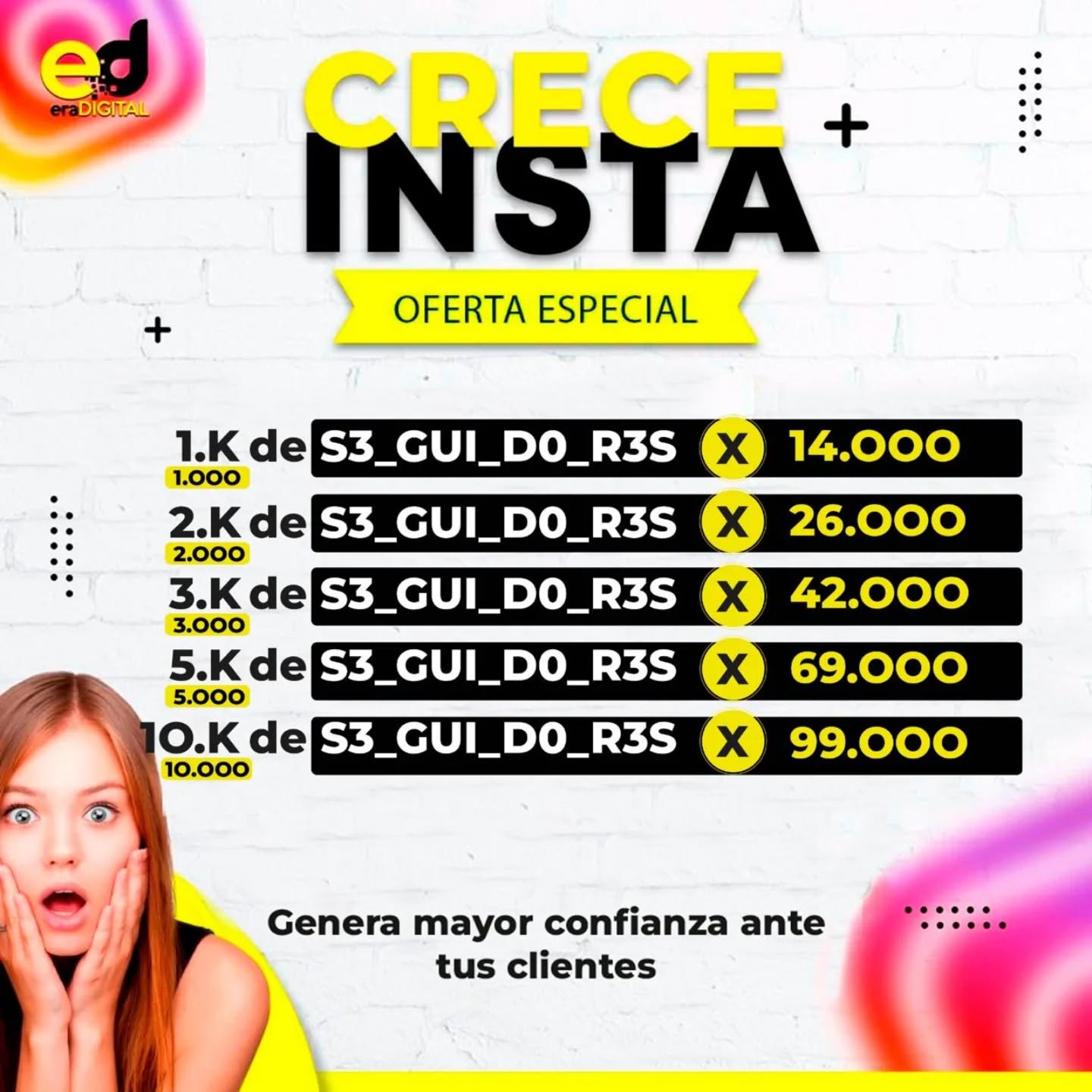 era_digital_sas_ Facebook ad: Llevamos tu Marca o Perfil al Siguiente Nivel!
