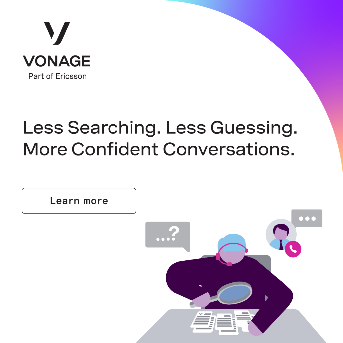 Vonage Facebook ad from Jul 13, 2026