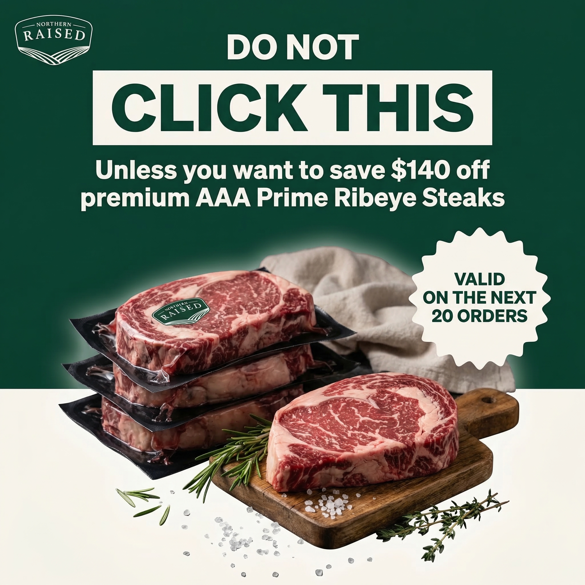 Northern Raised Facebook ad