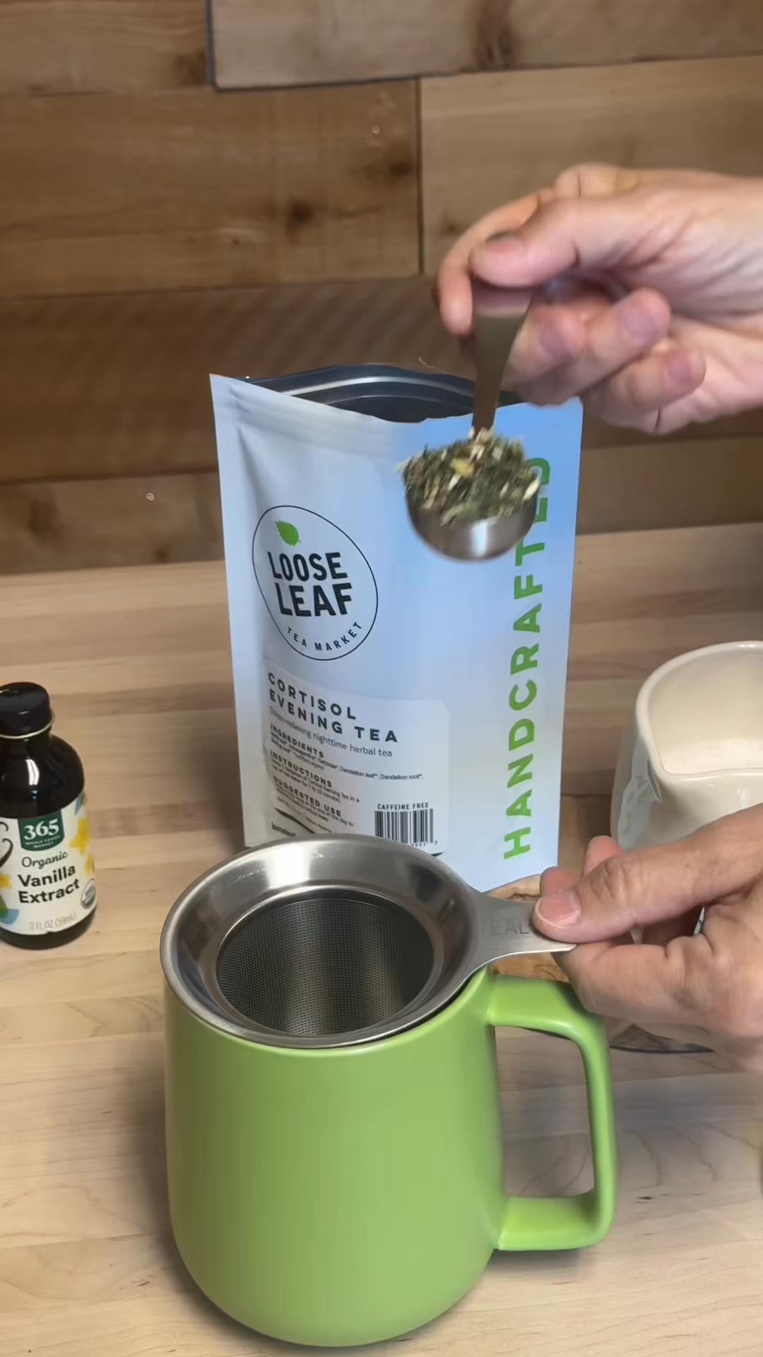Loose Leaf Tea Market Facebook ad: Two Teas. One Cortisol Routine.