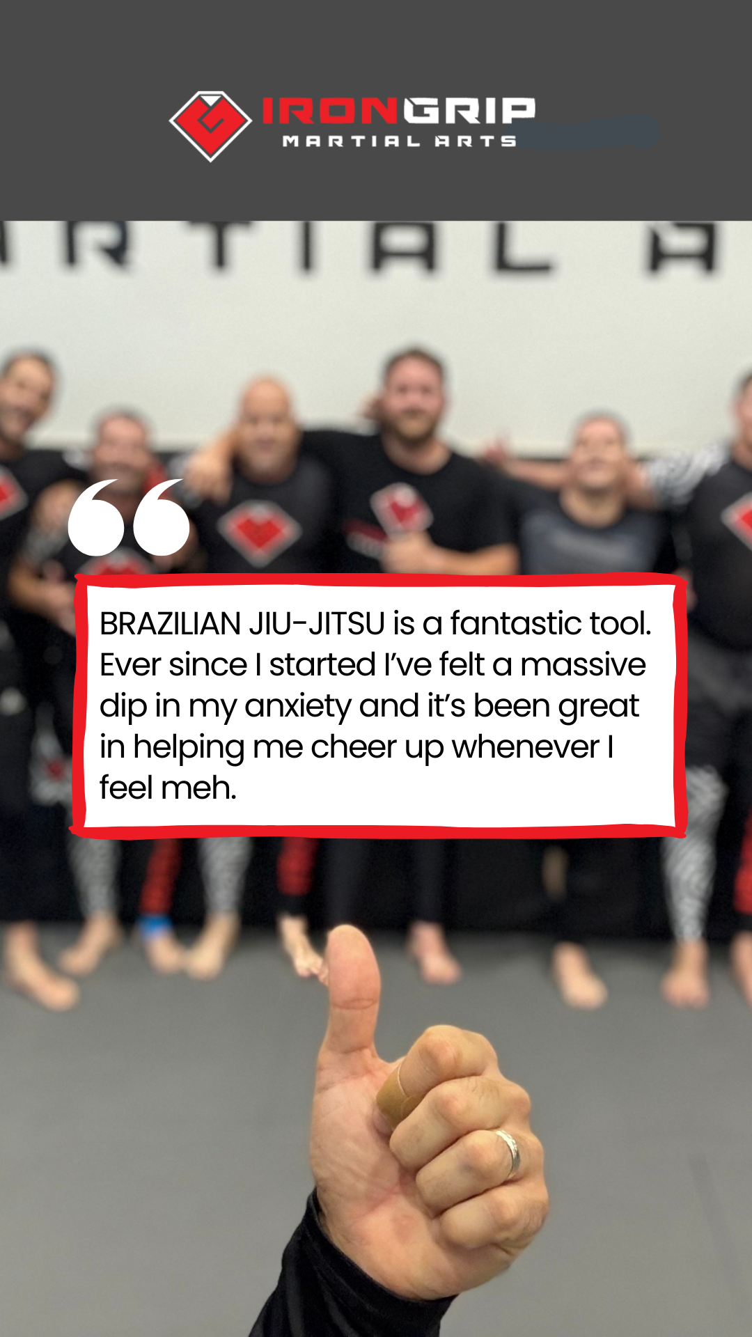 Iron Grip Martial Arts Academy Facebook ad