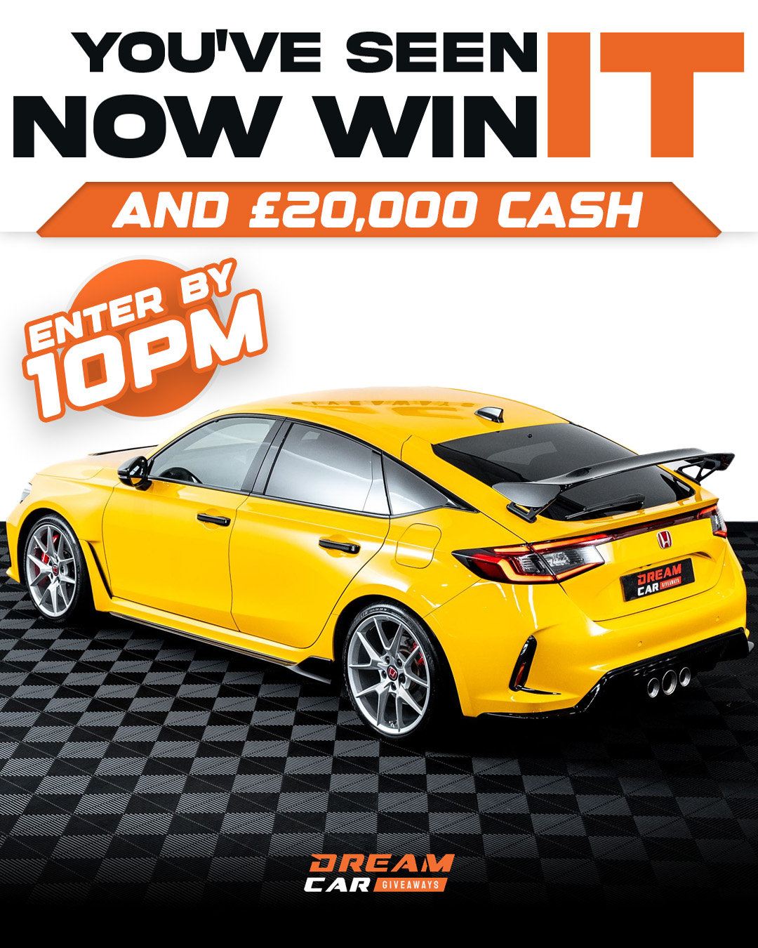Dream Car Giveaways Facebook ad