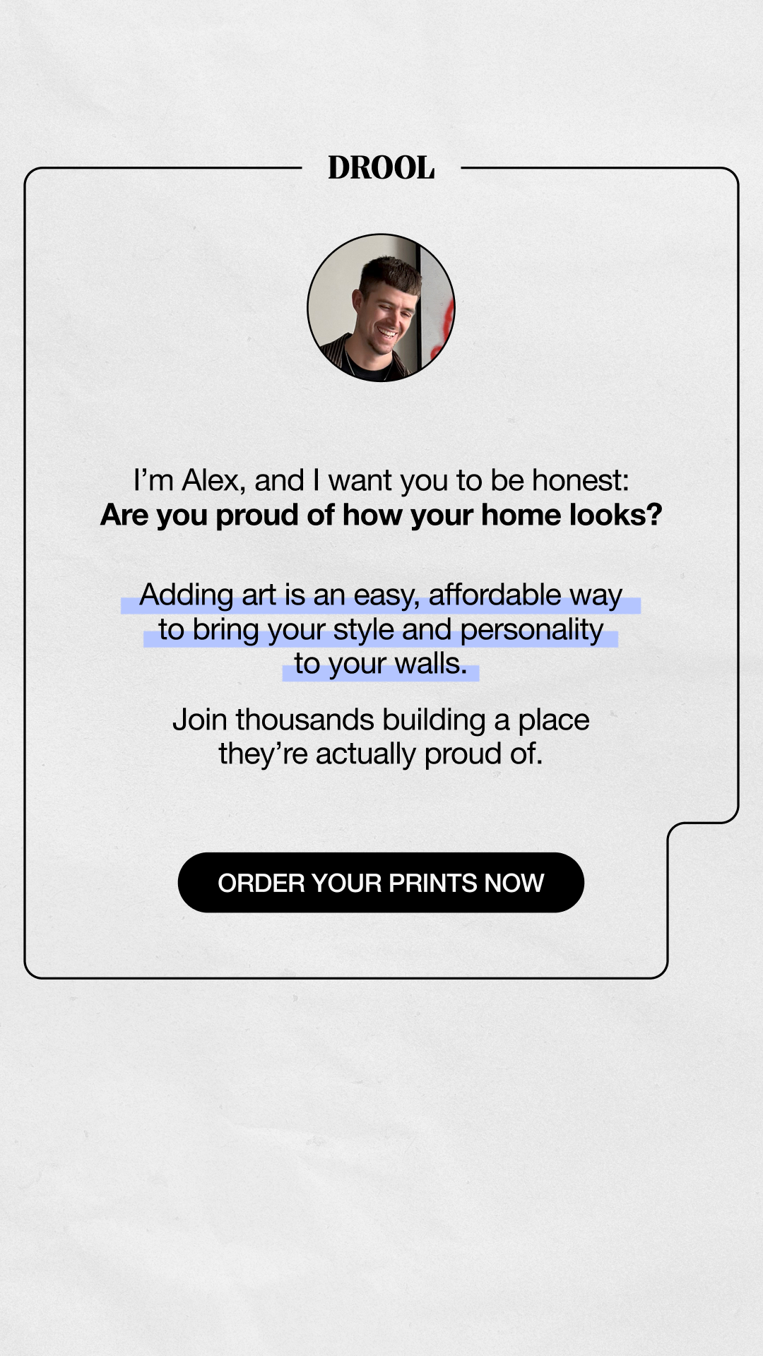 AlexDrool Facebook ad