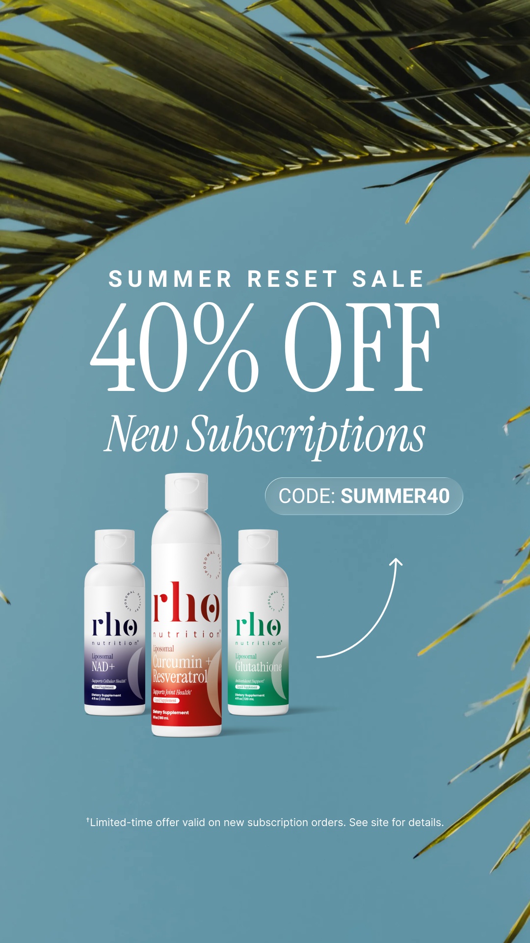 Rho Nutrition Facebook ad