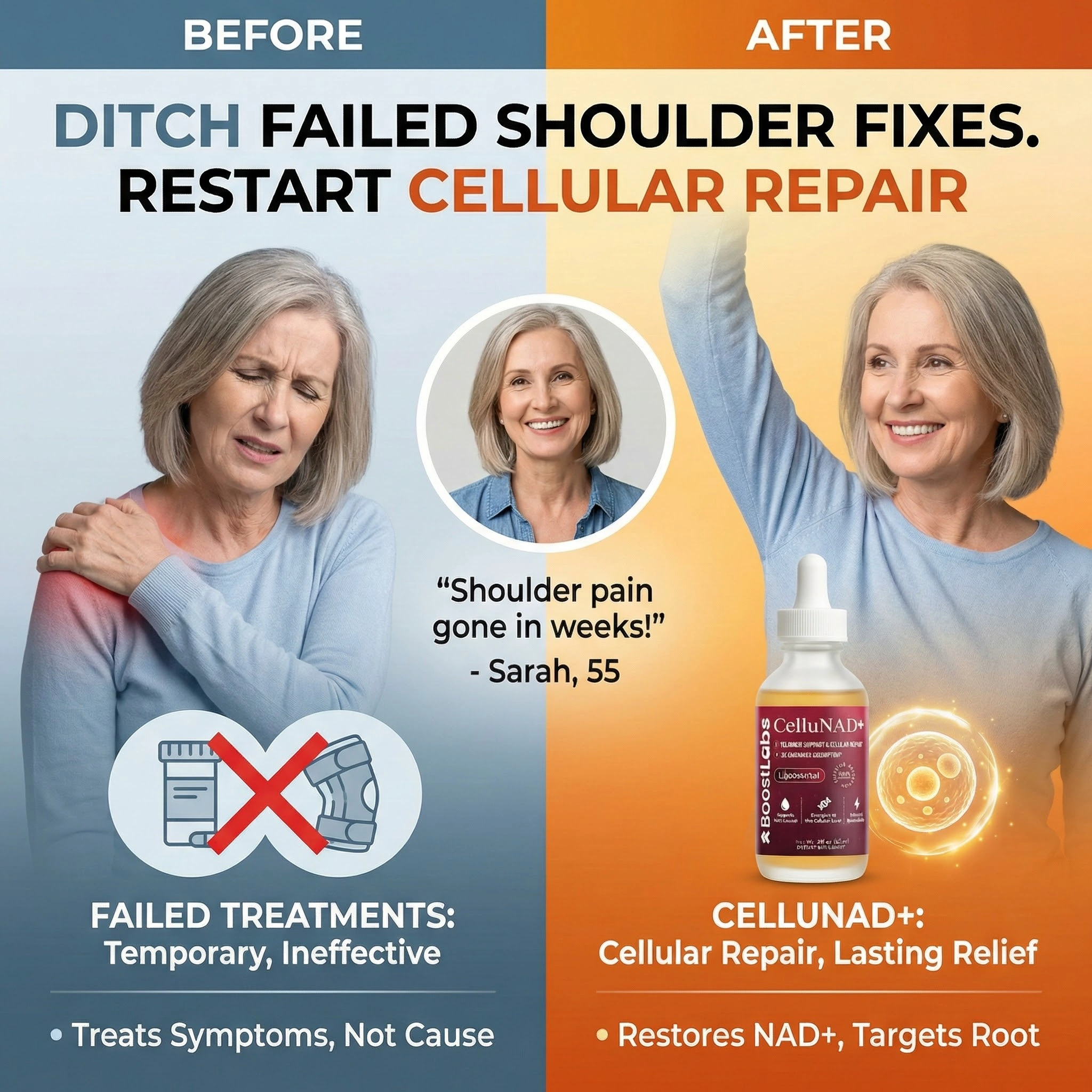 Sarah Mitchell Menopause Joint Expert Facebook ad