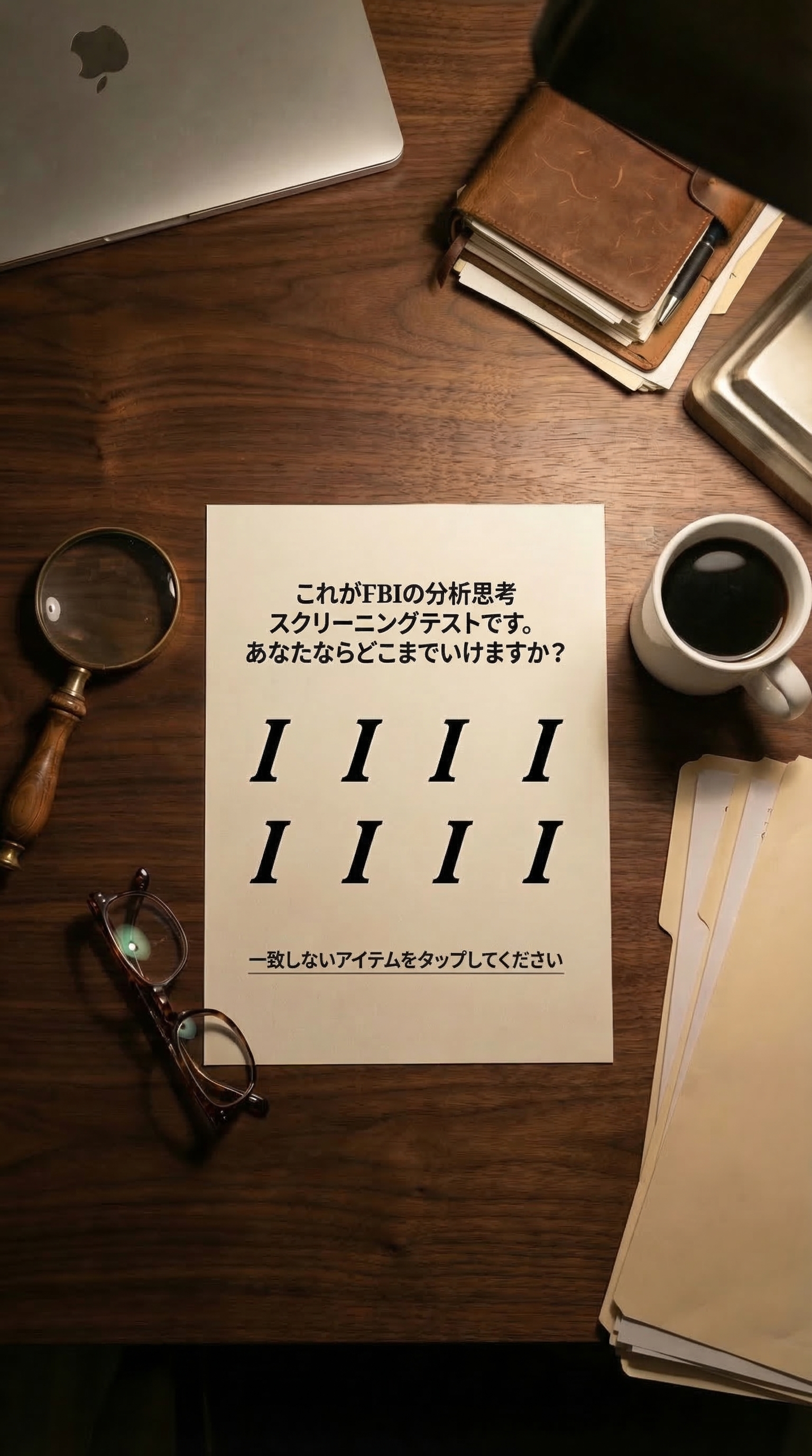 International IQ test Facebook ad