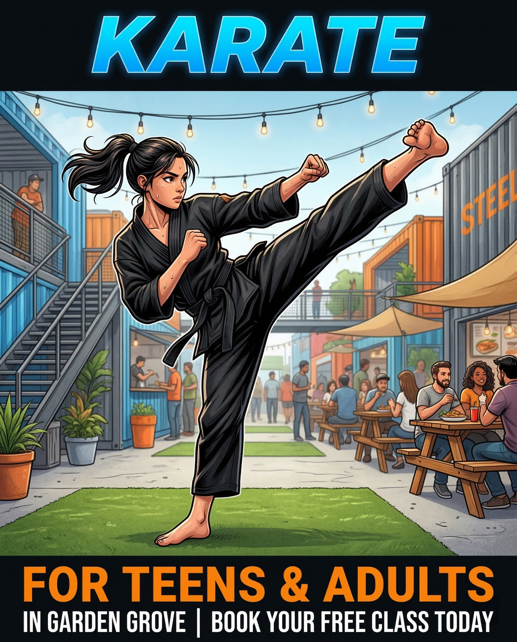 United Kenpo Karate Studio Facebook ad: Free Karate Class in Garden Grove