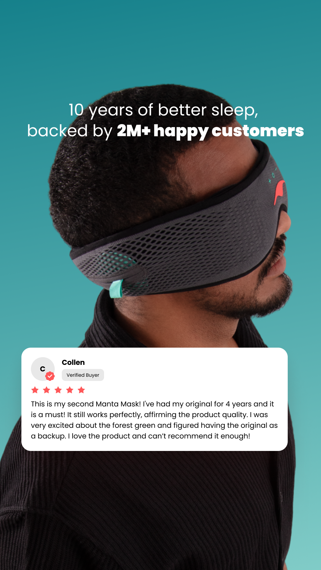 Manta Sleep Facebook ad