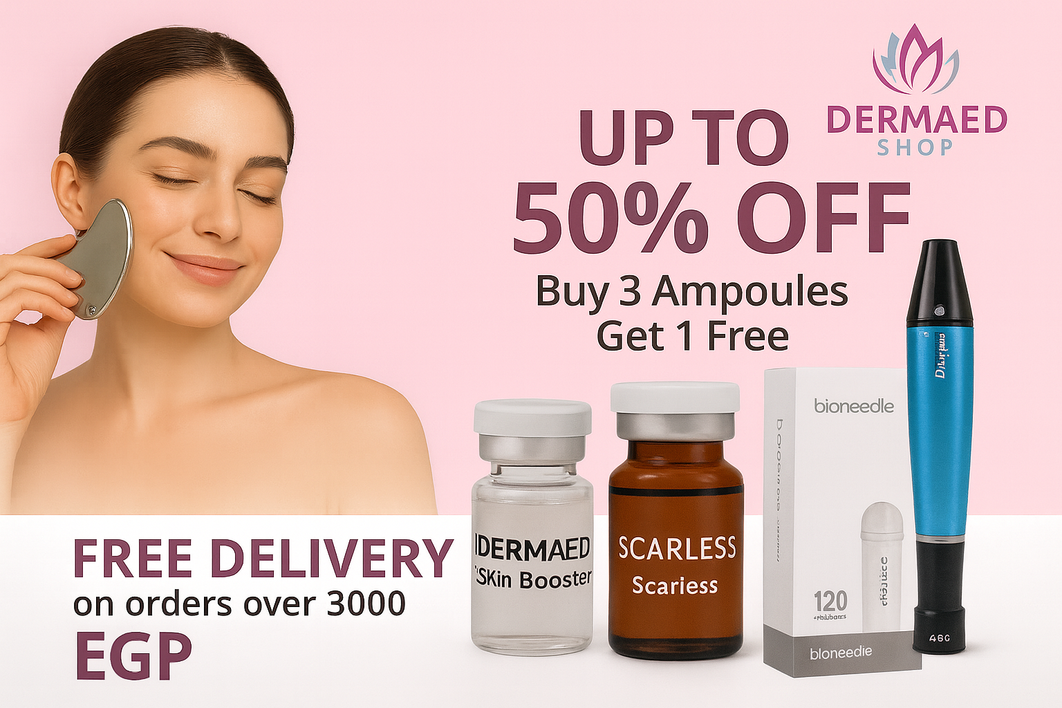 DermaD Shop Facebook ad