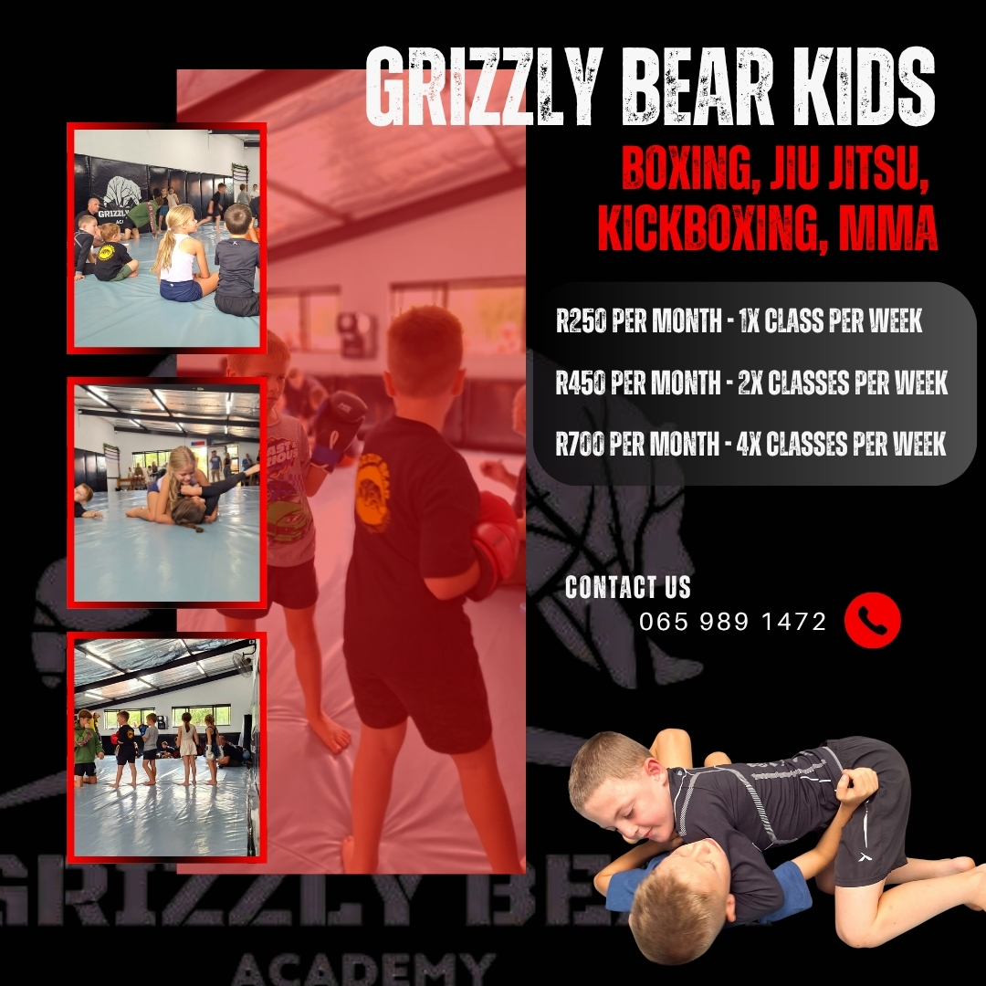 Grizzly Bear MMA Bloemfontein Facebook ad from Apr 14, 2026