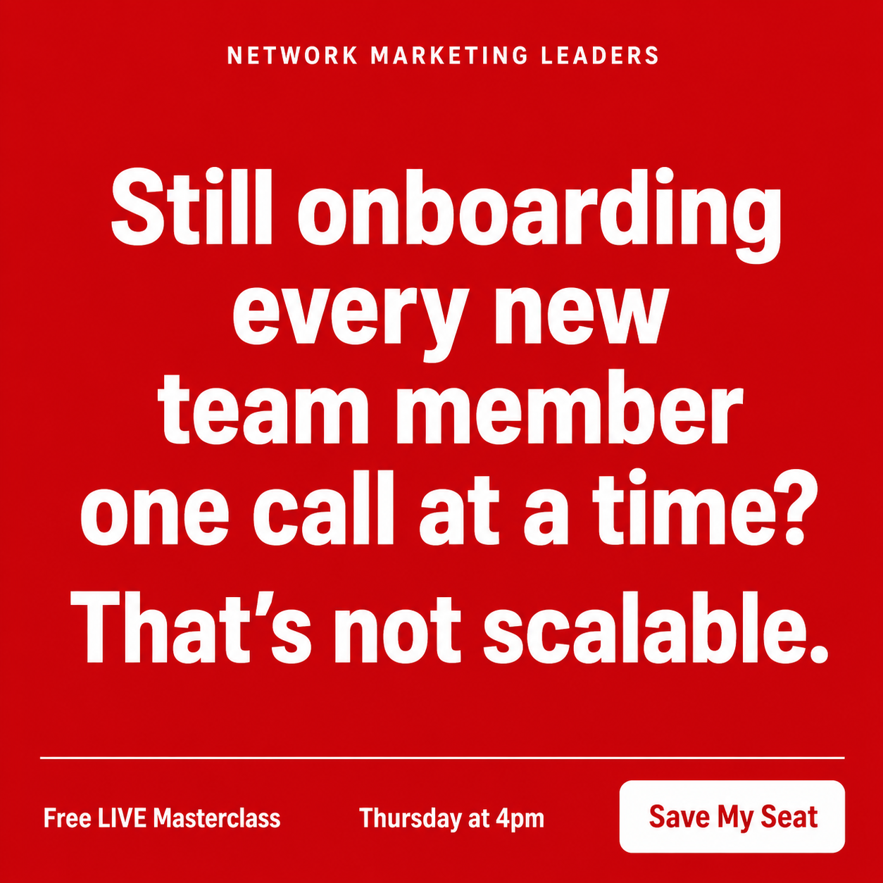 Attraction Marketing Facebook ad