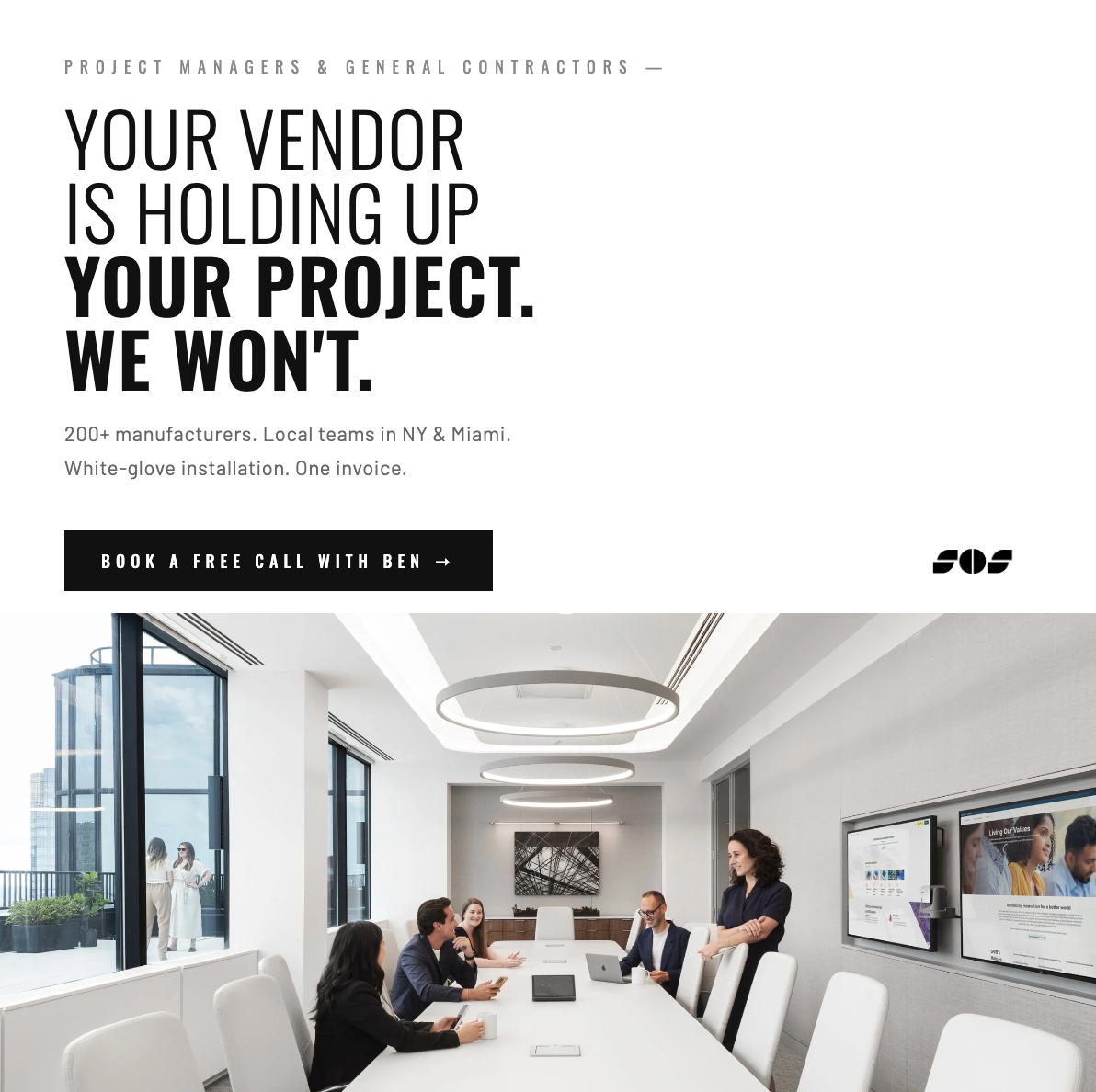 Studio Office Solutions - SOS Facebook ad from Jun 7, 2026