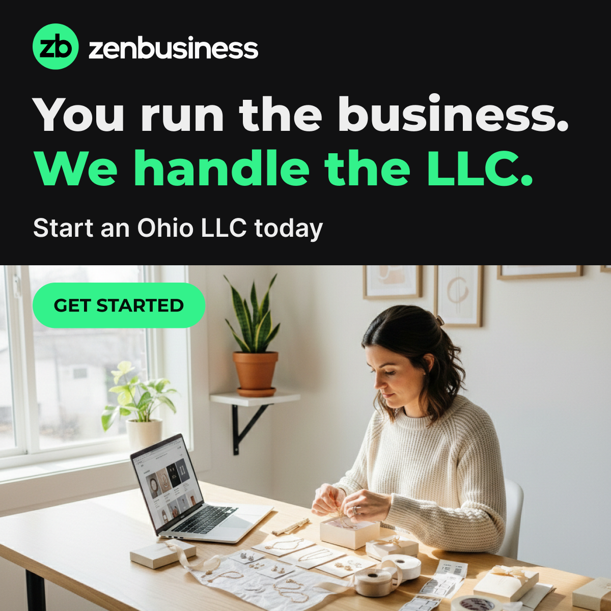 ZenBusiness Facebook ad