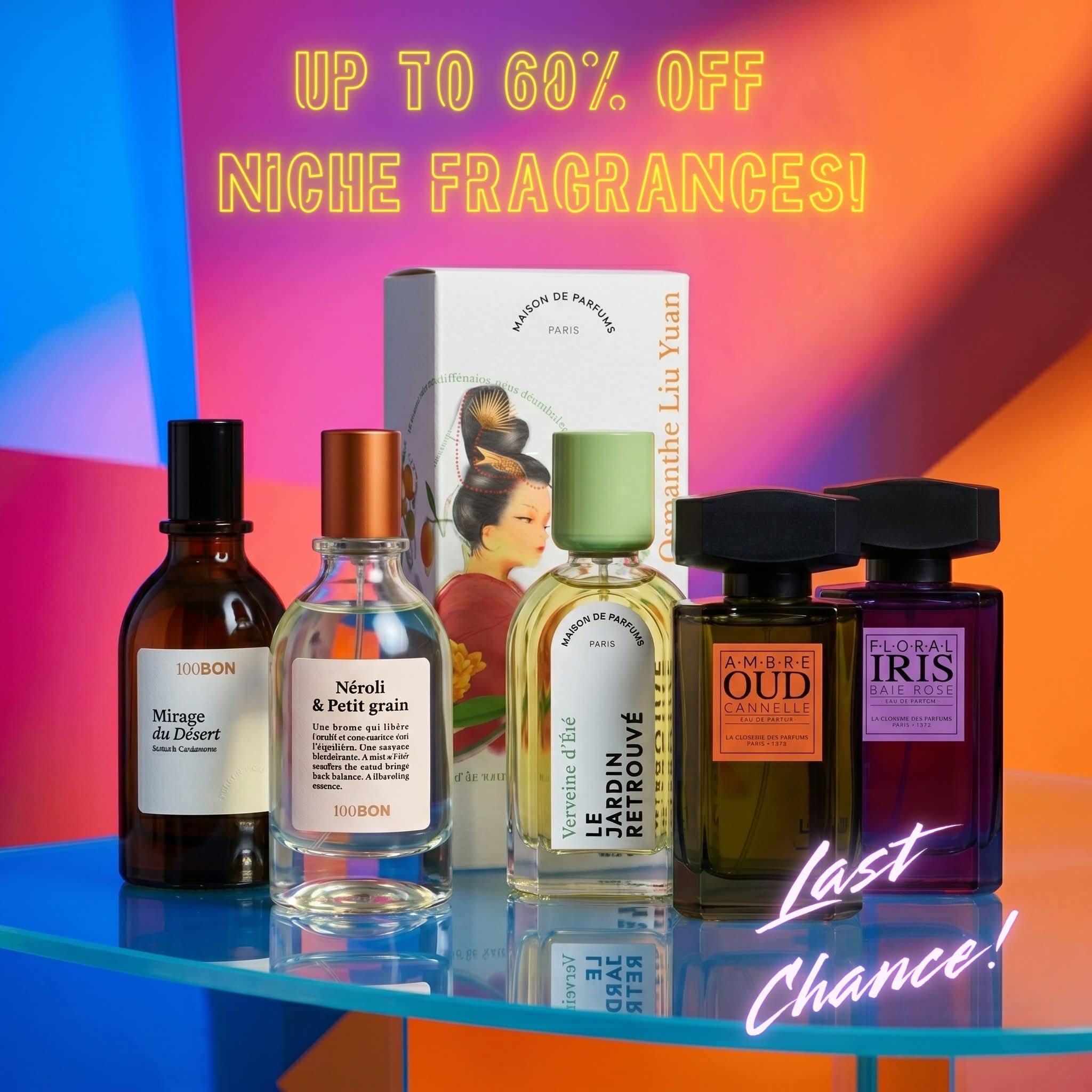 Fiole. Facebook ad: The Final Scent Clearance is HERE!