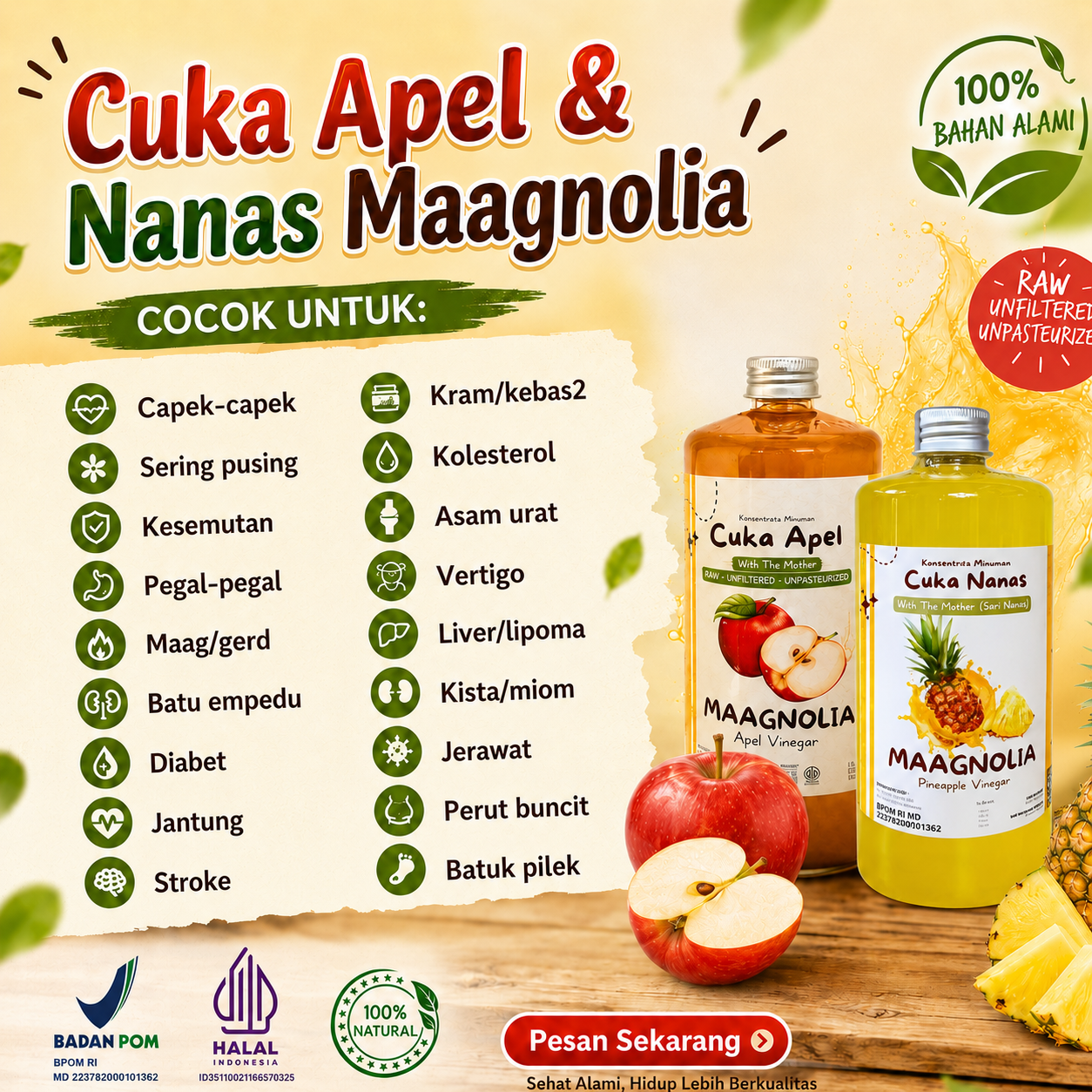 Cuka Maagnolia Facebook ad: 99RB DAPAT 2 BOTOL BESAR TOTAL 1.000ML