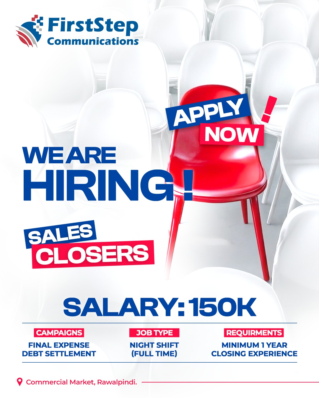 Firststep Communications Facebook ad from May 19, 2026