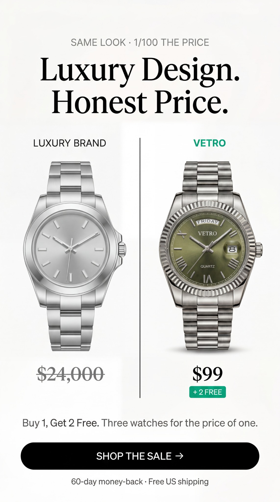 Vetro Club Facebook ad