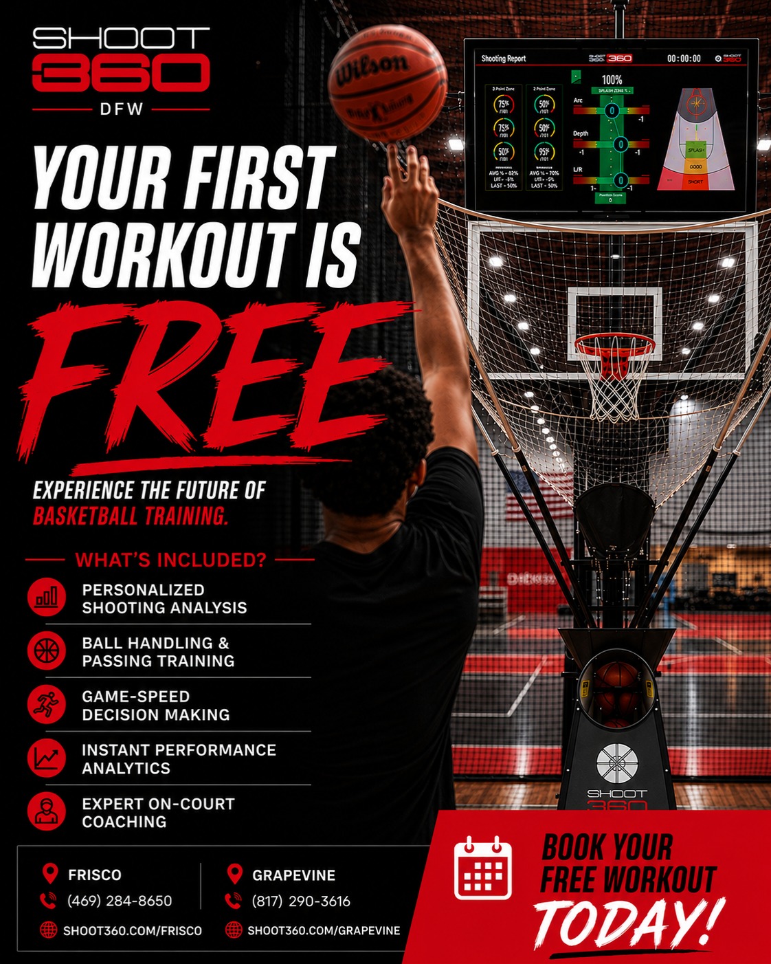 Shoot 360 DFW-Frisco Facebook ad: Shoot 360 - Basketball
