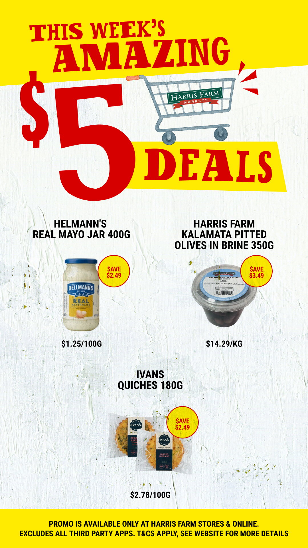 Harris Farm Markets Facebook ad: $5 Deals. Ends 29 Sep 2026