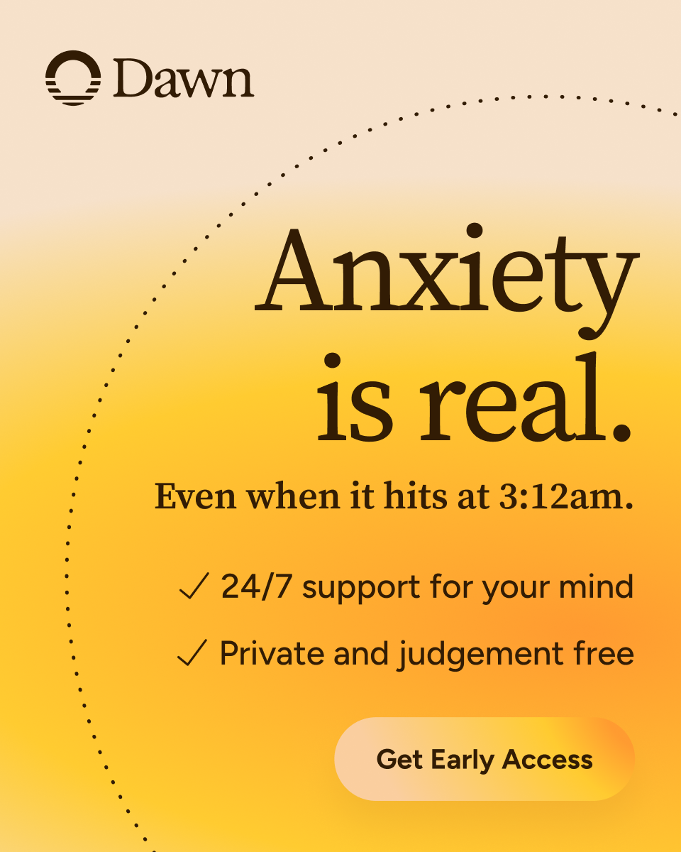 Dawn: 24/7 support for your mind Facebook ad from Mar 17, 2026