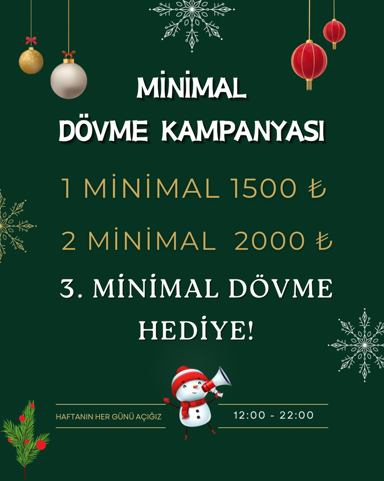 Overdose Ink Coffe Facebook ad: MİNİMAL DÖVME YILBAŞI KAMPANYASI!