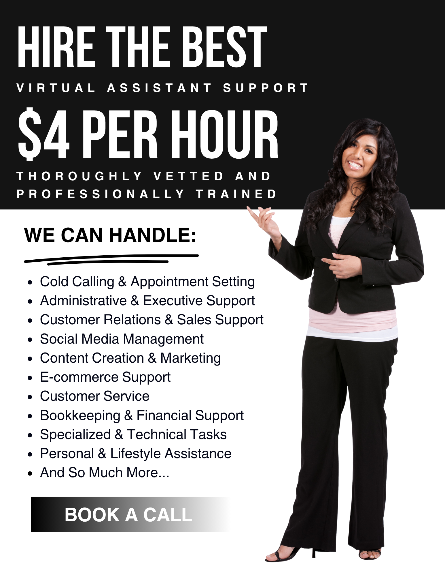 Virtual World Assistants - VWA Facebook ad