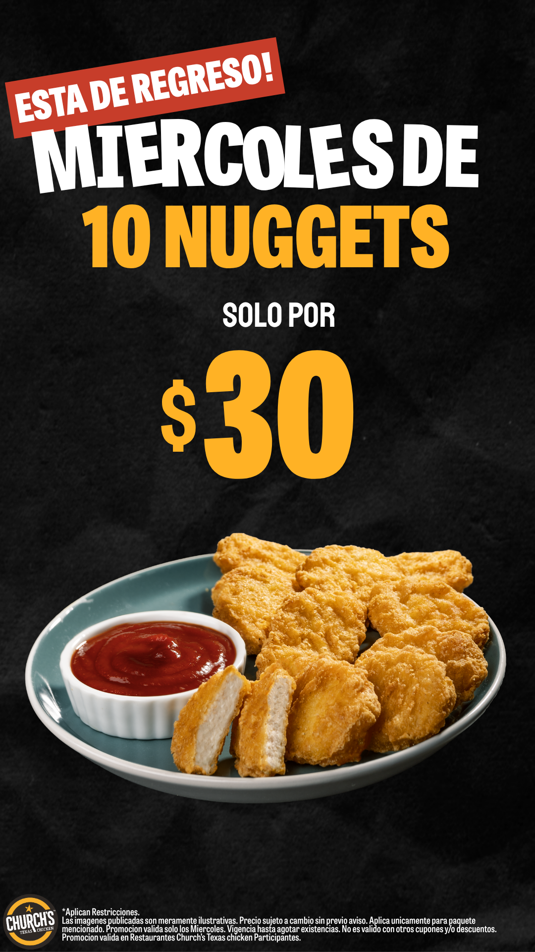 Churchs Texas Chicken MX Facebook ad