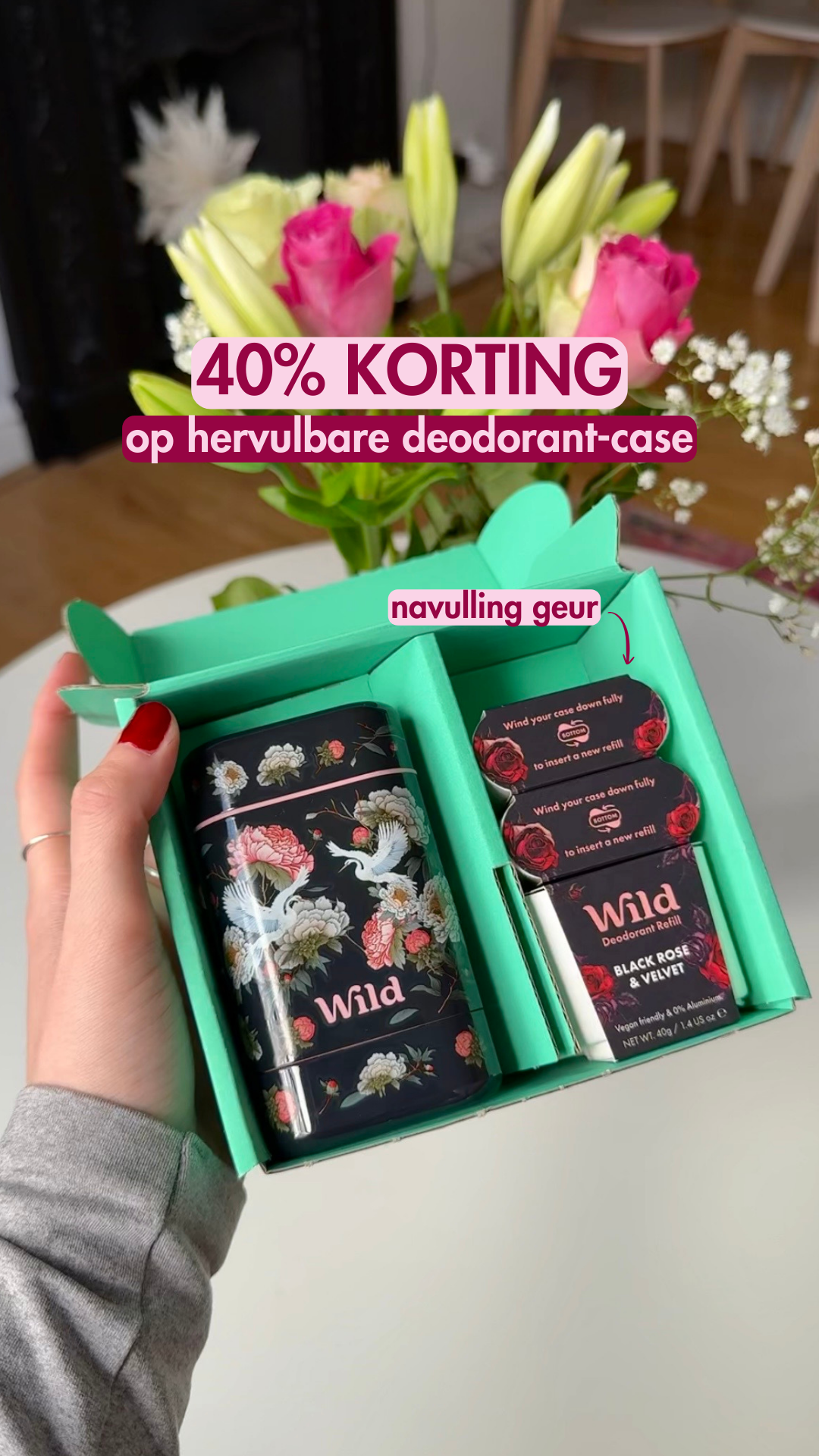 Wild Facebook ad: Geef je dagelijkse routine een upgrade met Midnight Bloom