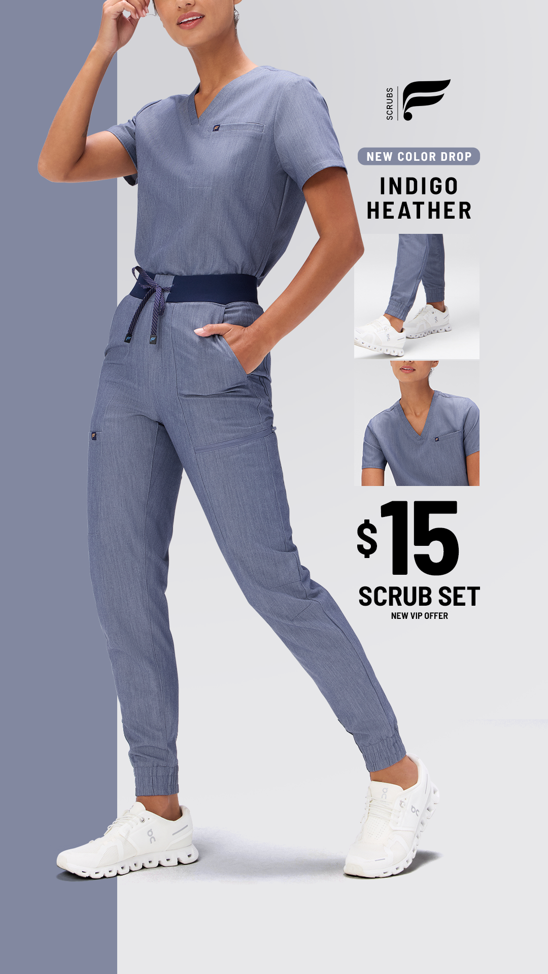 Fabletics Scrubs Facebook ad