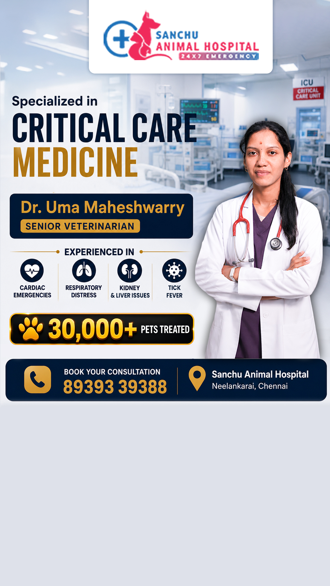 Sanchu Animal Hospital Facebook ad