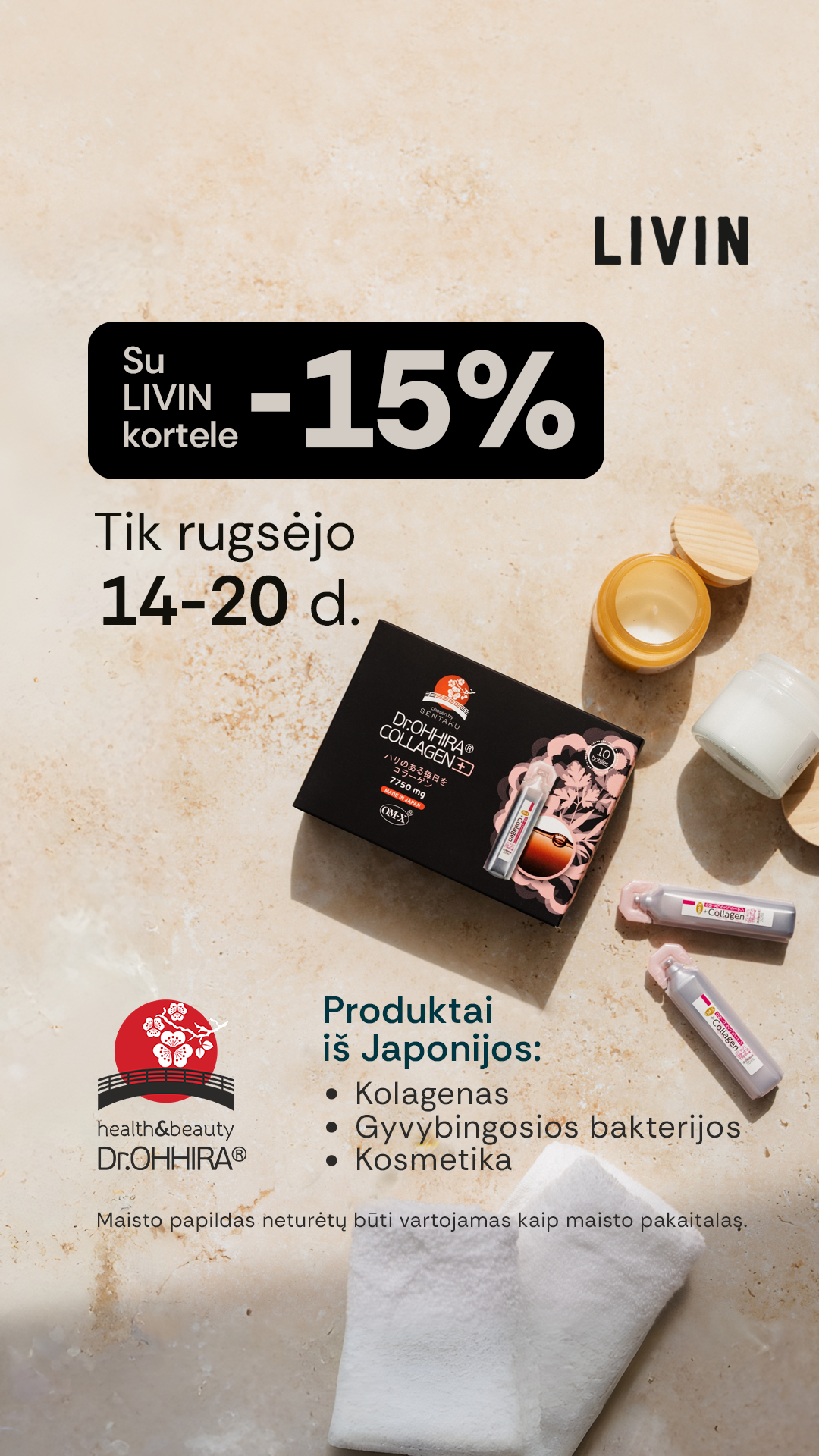 LIVIN sveiki produktai Facebook ad