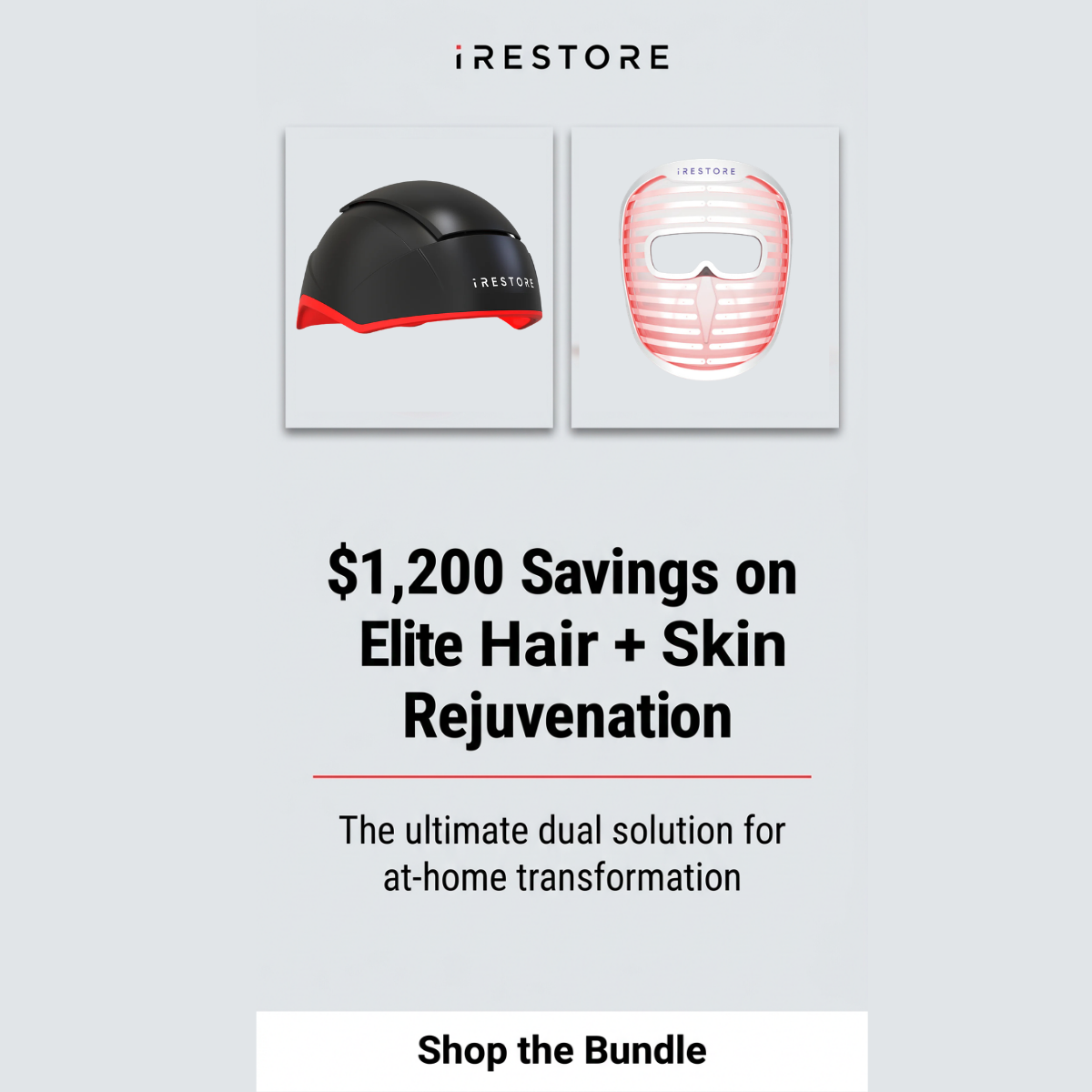 iRESTORE Skincare Facebook ad