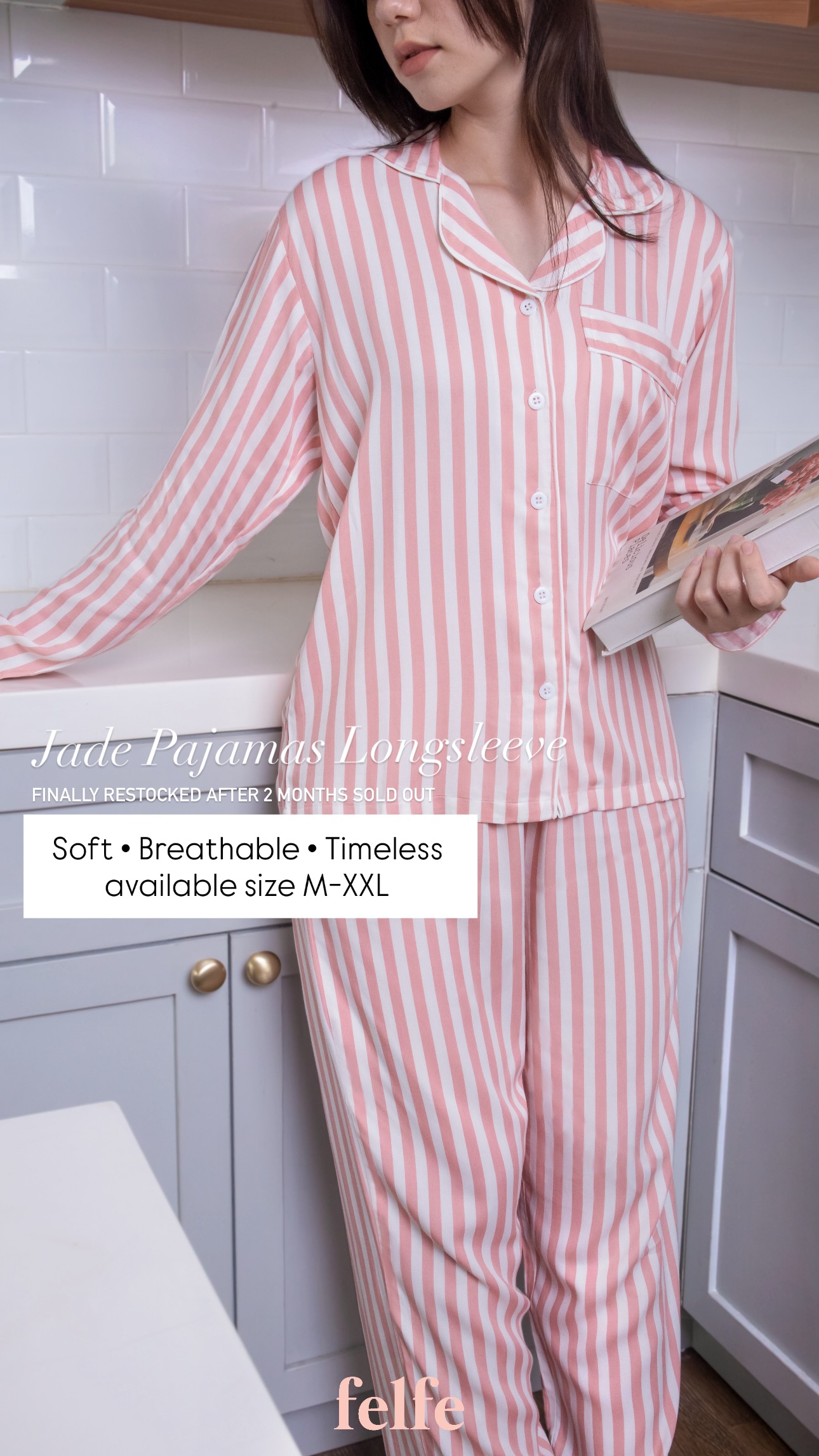 Felfe Facebook ad: Soft • Breathable • Timeless