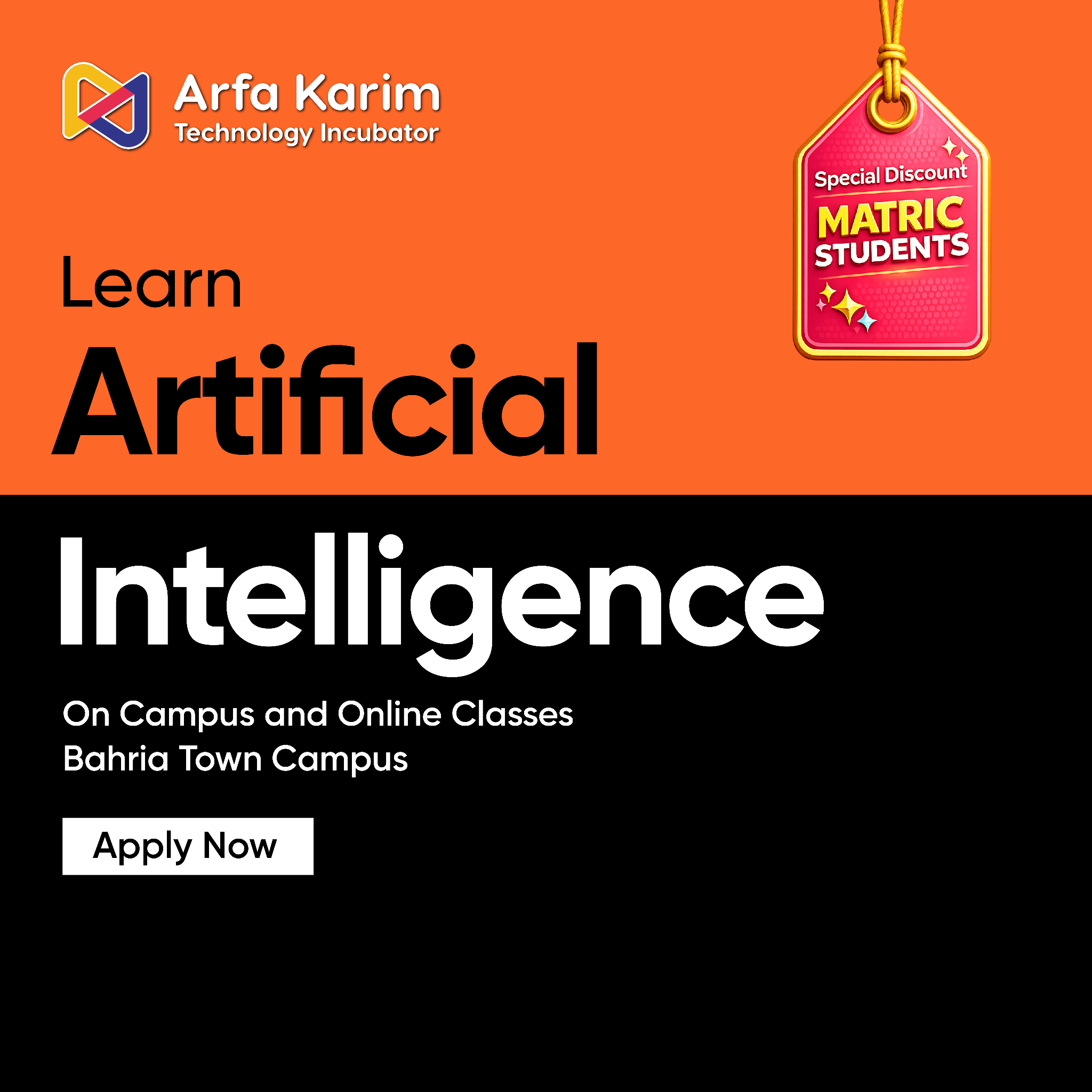 Arfa Karim Technology Incubator Facebook ad