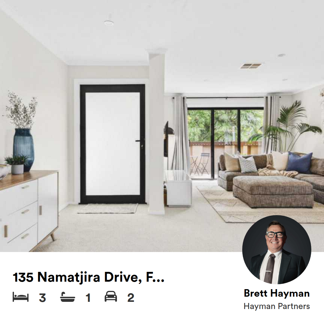Hayman Partners Facebook ad: Big Block, Bright Home, Easy Family Living