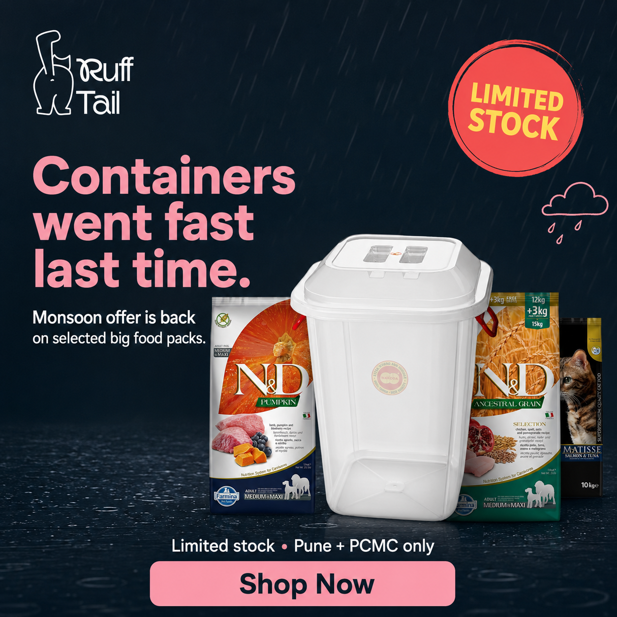 Rufftail Facebook ad: Limited Stock Offer