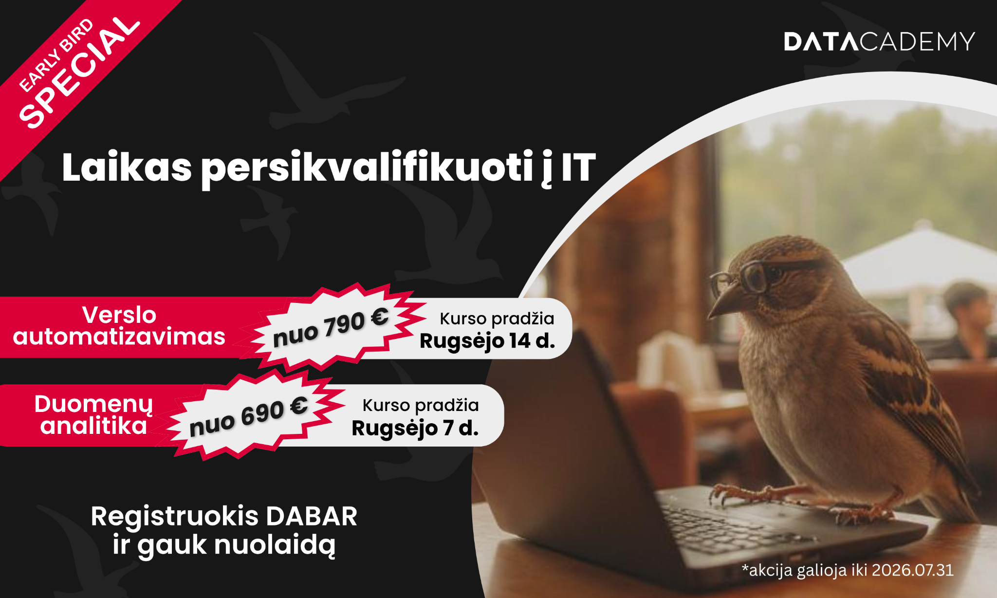 Datacademy Lietuva Facebook ad