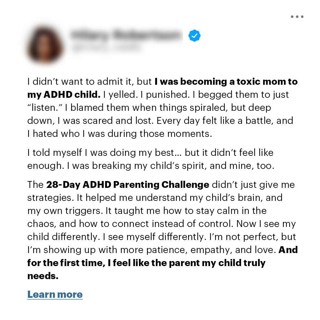 Parenting Leader Facebook ad
