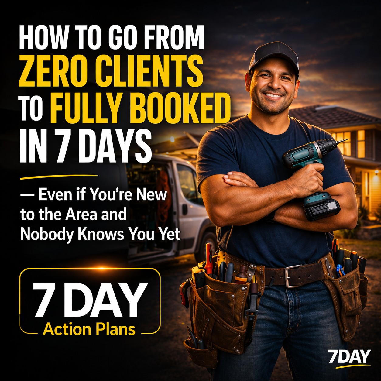 7 Day Action Plans Facebook ad: From Zero to Fully Booked: The 7-Day Client Acquisition…