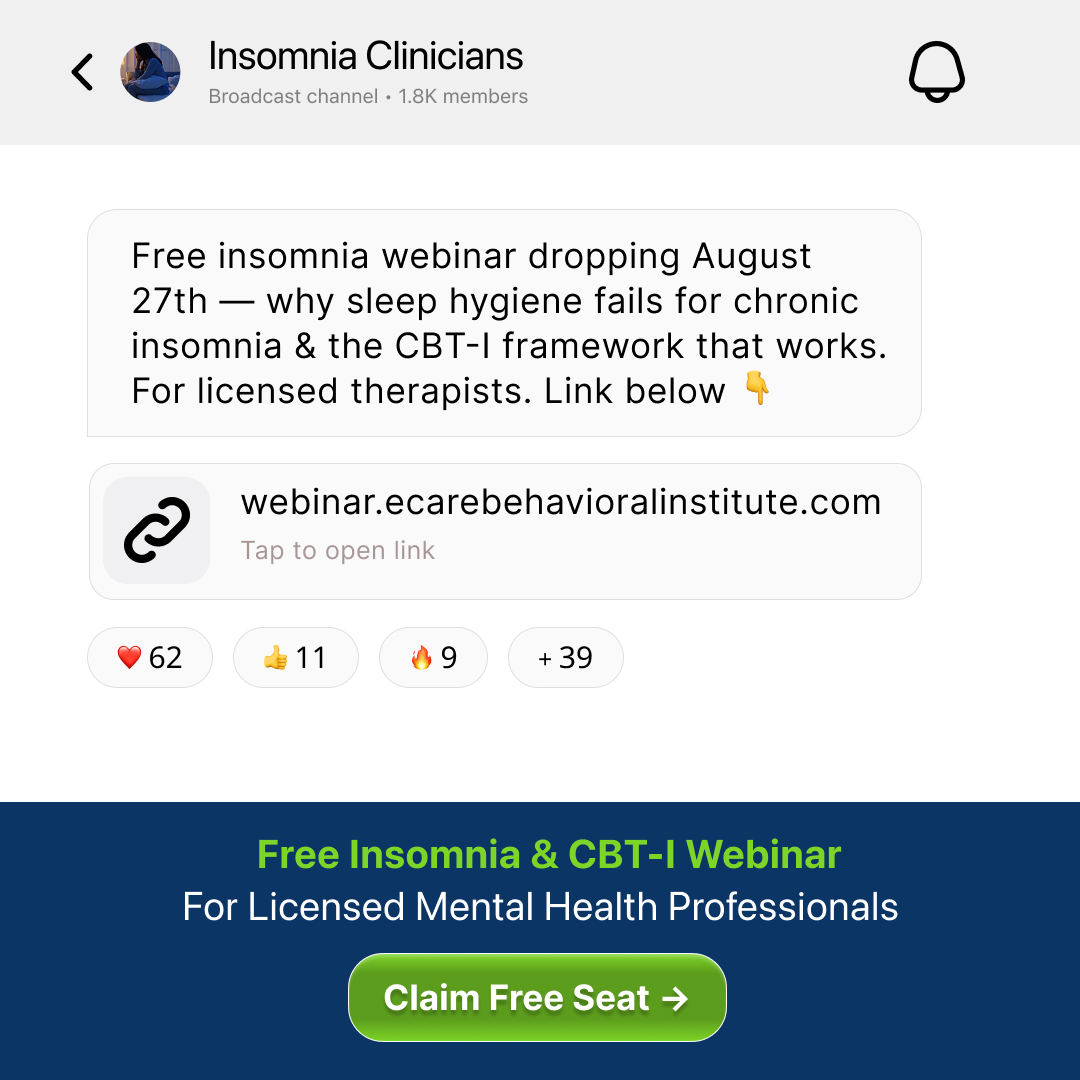 eCare Behavioral Health Institute Facebook ad