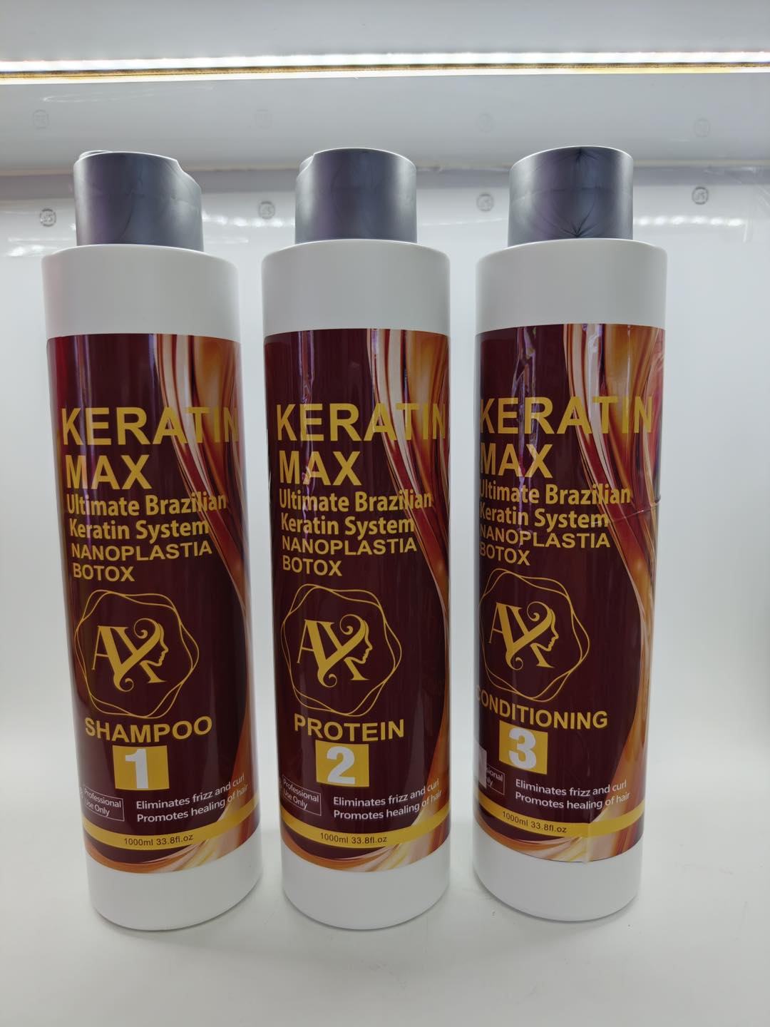 Avebex Cosmetics TR Facebook ad: All products: keratin, protein, Botox, 50% off.