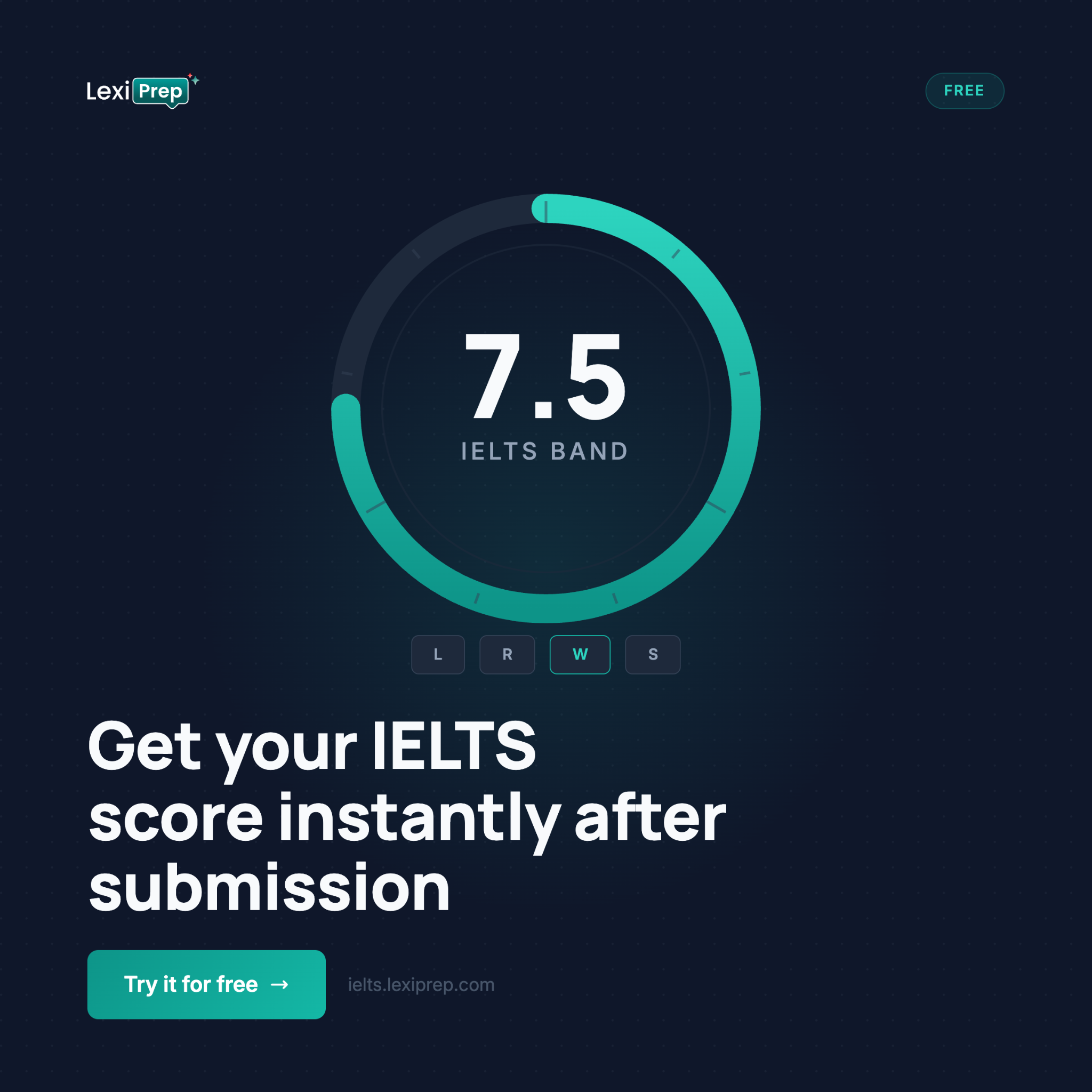 LexiPrep - IELTS Online Tests Facebook ad