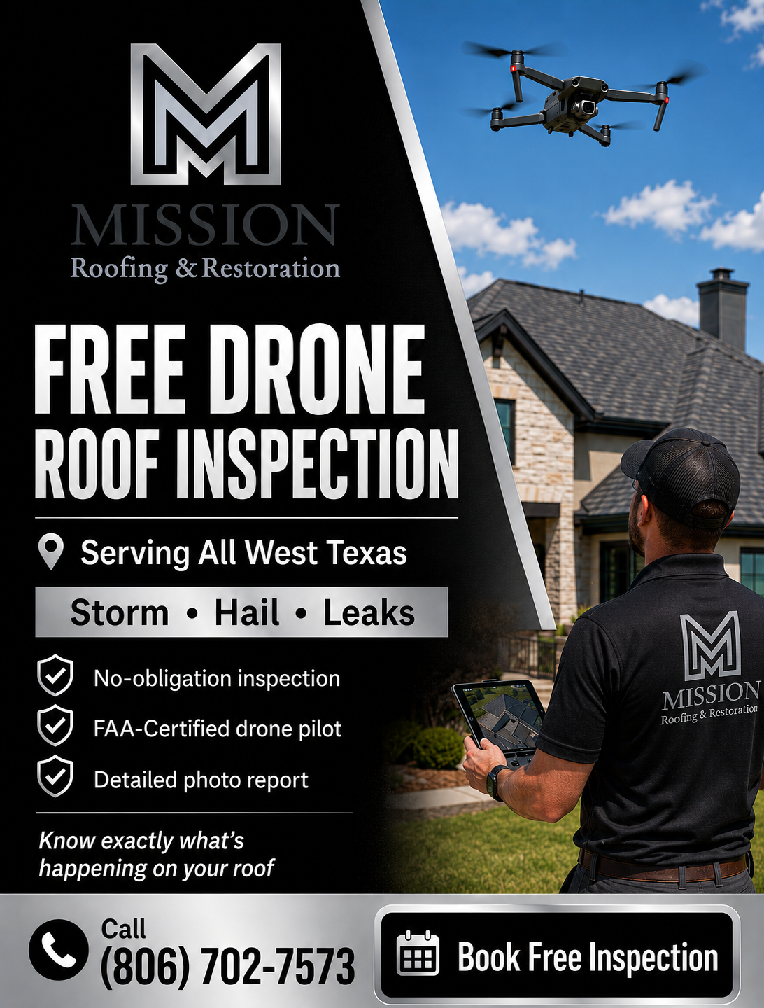 Mission Roofing & Restoration Facebook ad