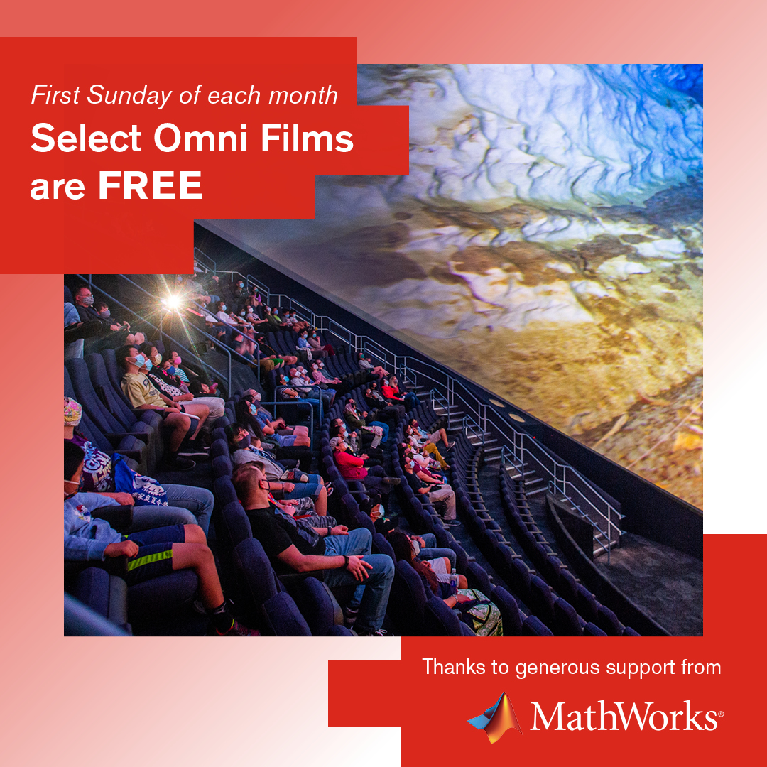 Museum of Science, Boston Facebook ad: Free Films Every First Sunday of the month at the Museum…