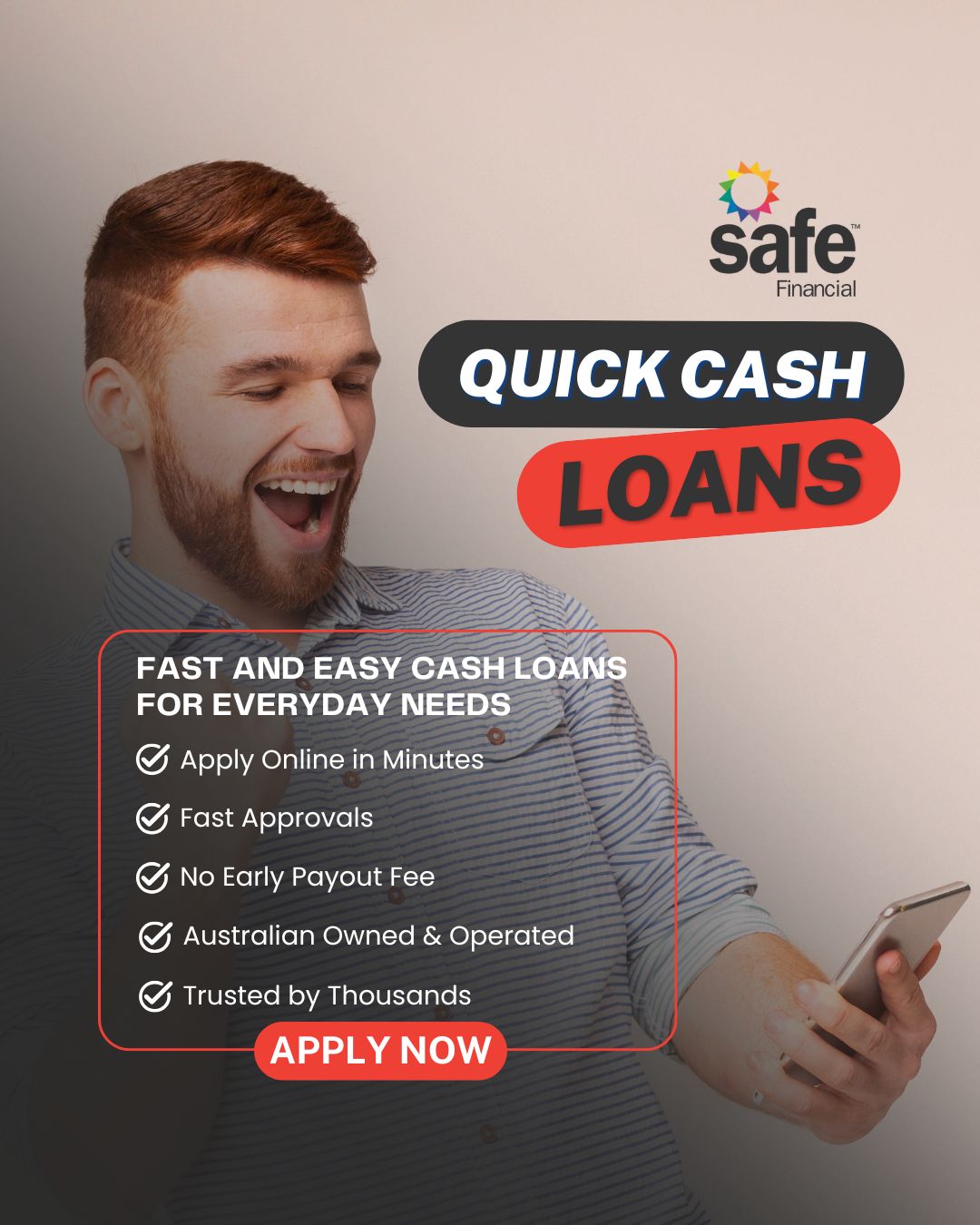 Safe Financial Facebook ad