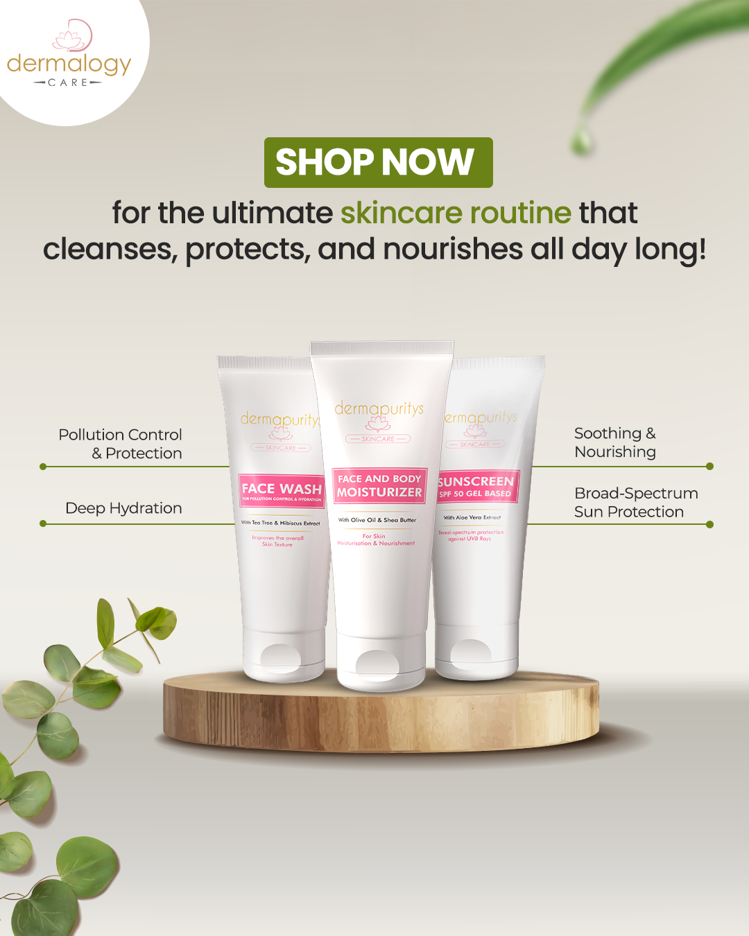 Dermalogy Care Facebook ad