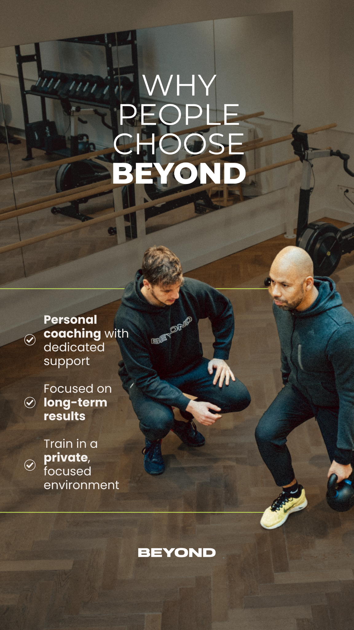 Beyond Personal Training & Recovery Facebook ad