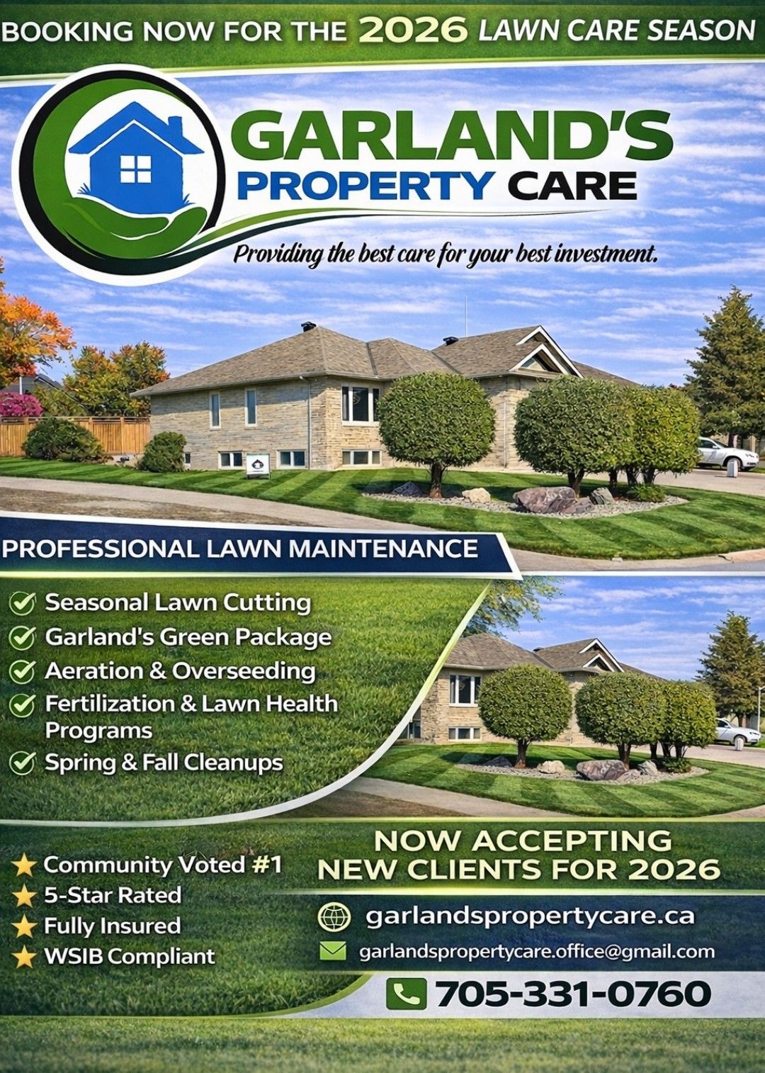 Garland’s Property Care Facebook ad