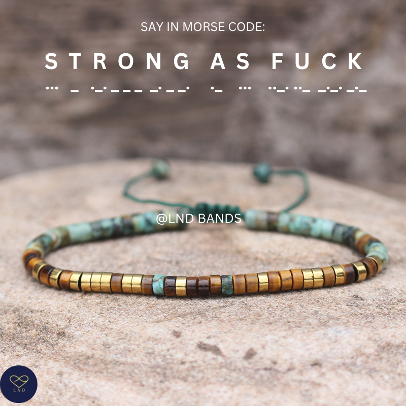 LND Bands Facebook ad: Unique Morse Code Collection from LND Bands