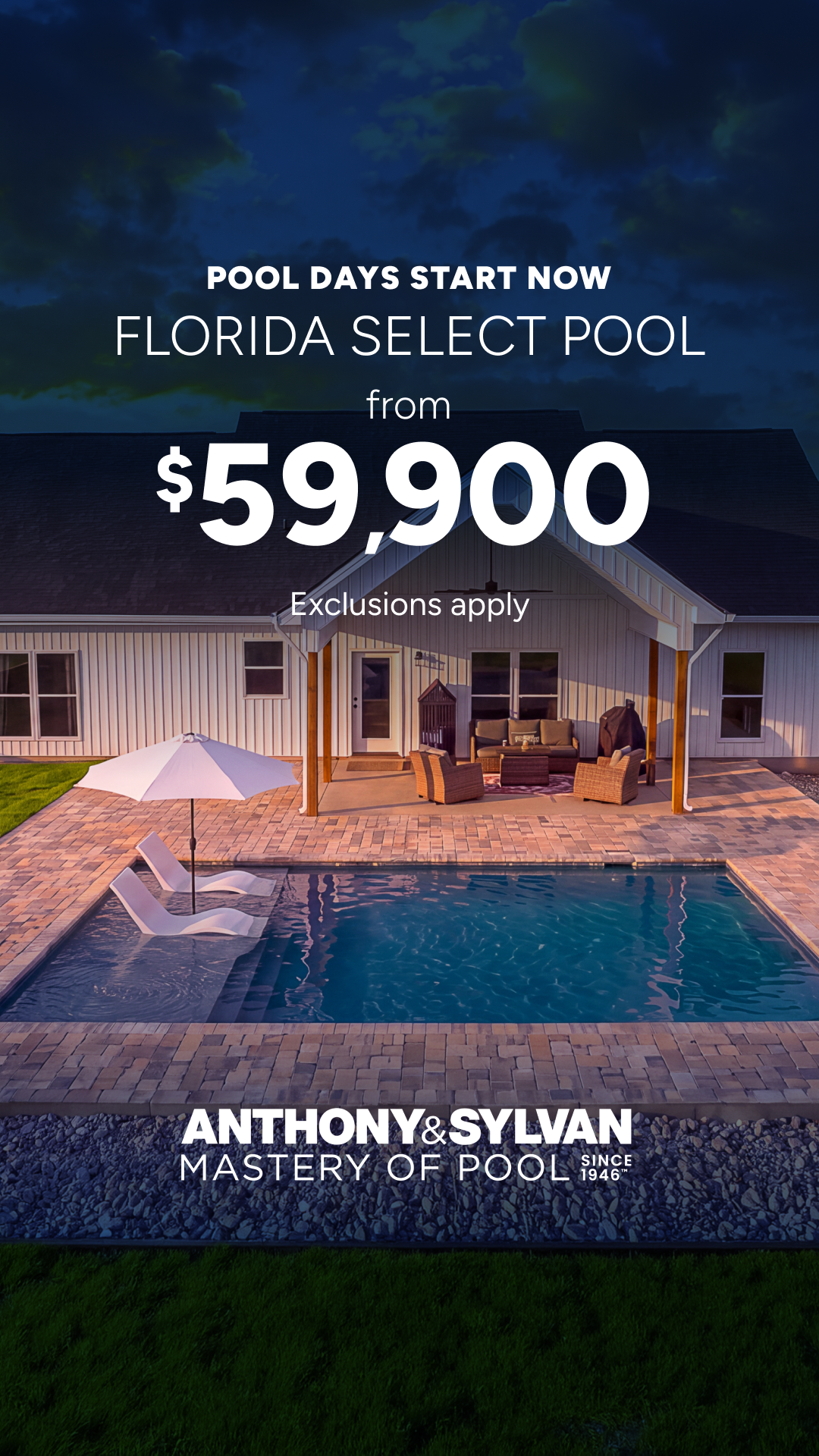 Anthony & Sylvan Pools Facebook ad